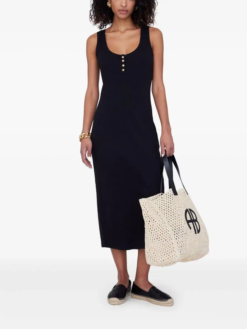 alessia tank midi dress-black - Image 6