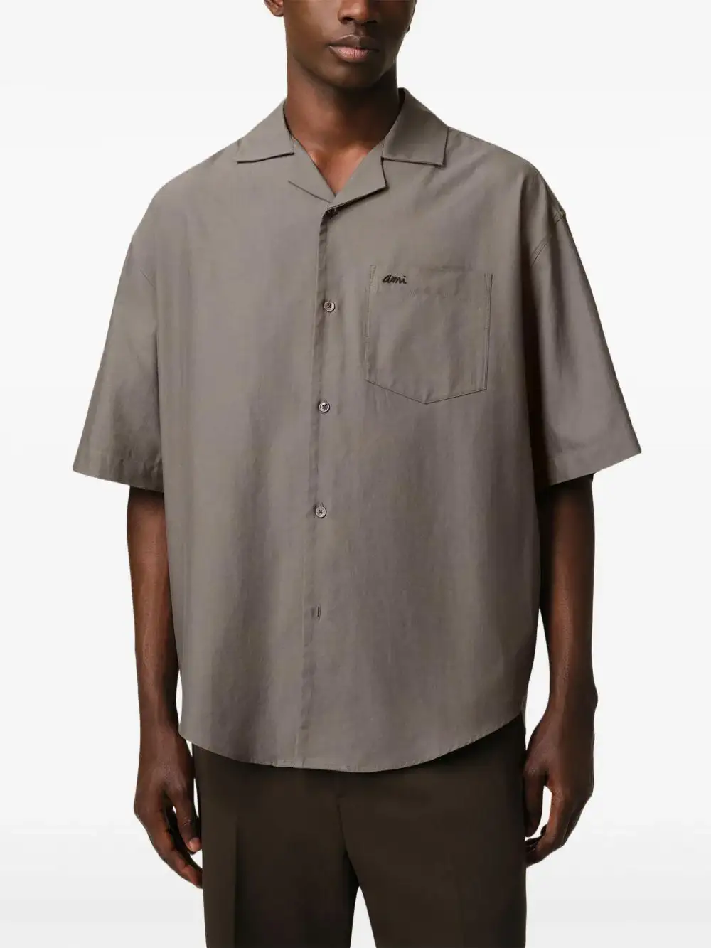 Camisa Ami Paris Short Sleeves Boxy Shirt - Image 3