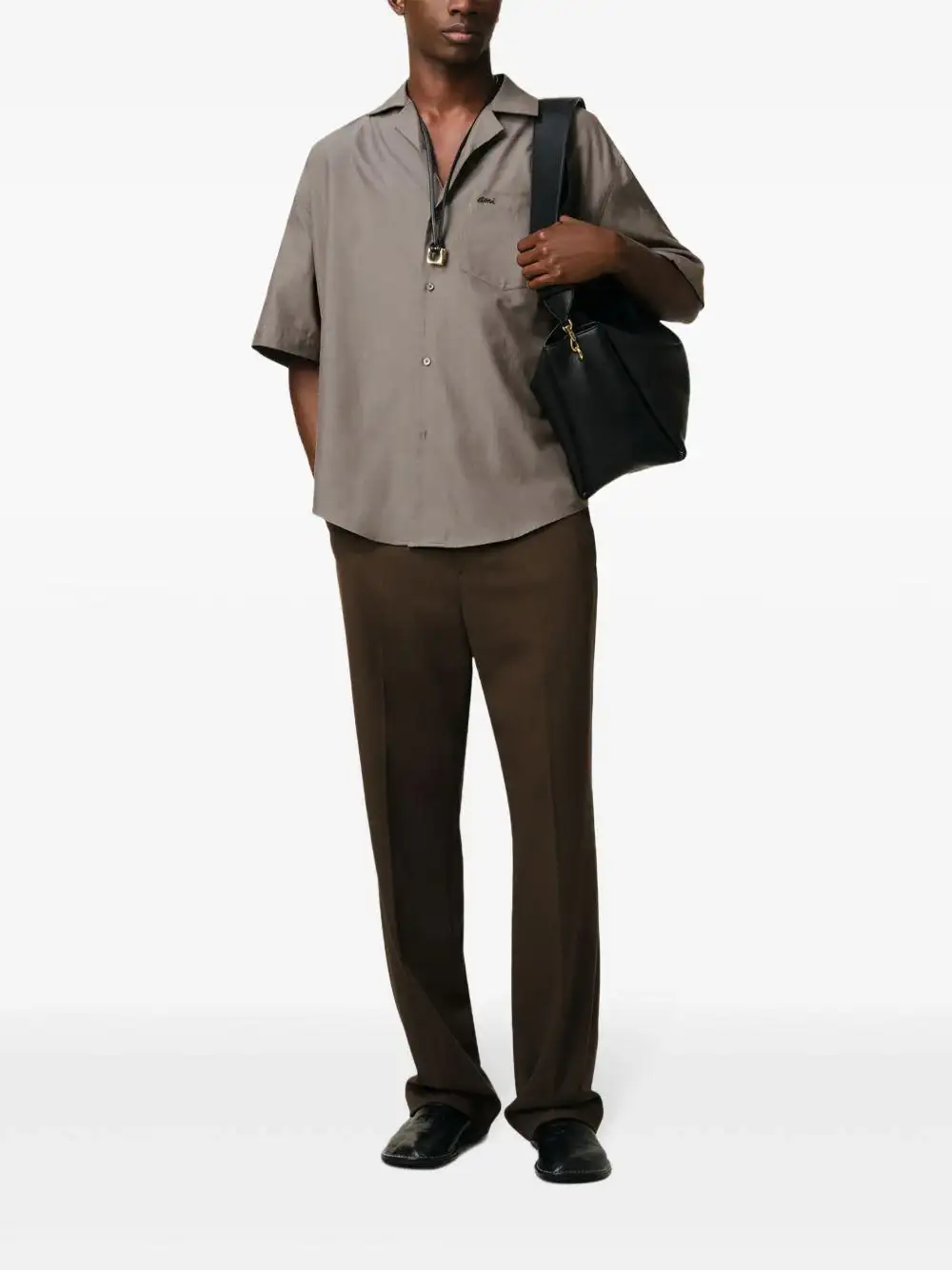 Camisa Ami Paris Short Sleeves Boxy Shirt - Image 7