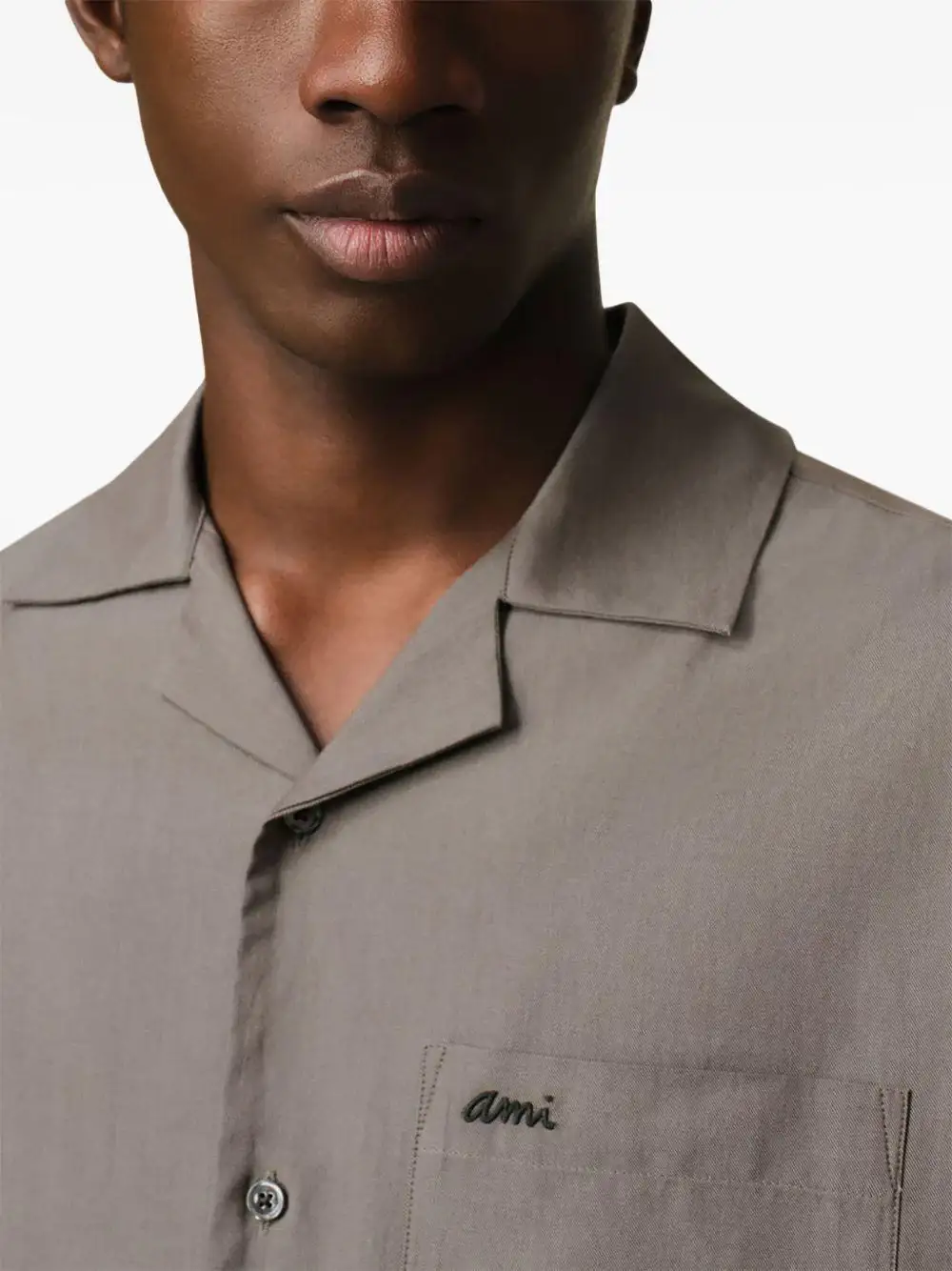 Camisa Ami Paris Short Sleeves Boxy Shirt - Image 8