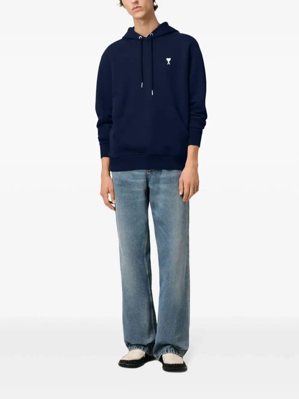 Sudadera Ami Paris Hoodie Off White Ami de Coeur - Image 10