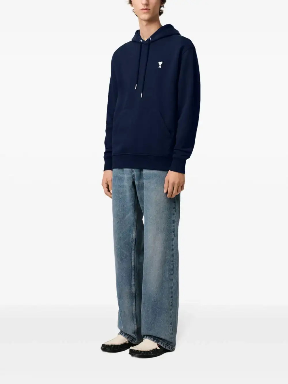 Sudadera Ami Paris Hoodie Off White Ami de Coeur - Image 11