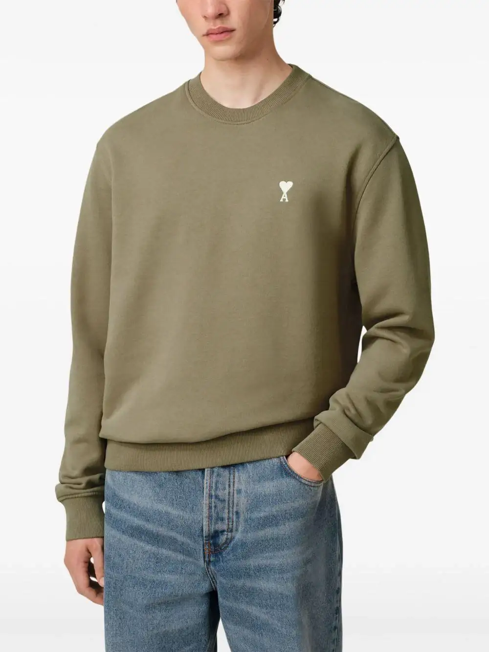 Sudadera Ami Paris Off White Ami de Coeur - Image 11