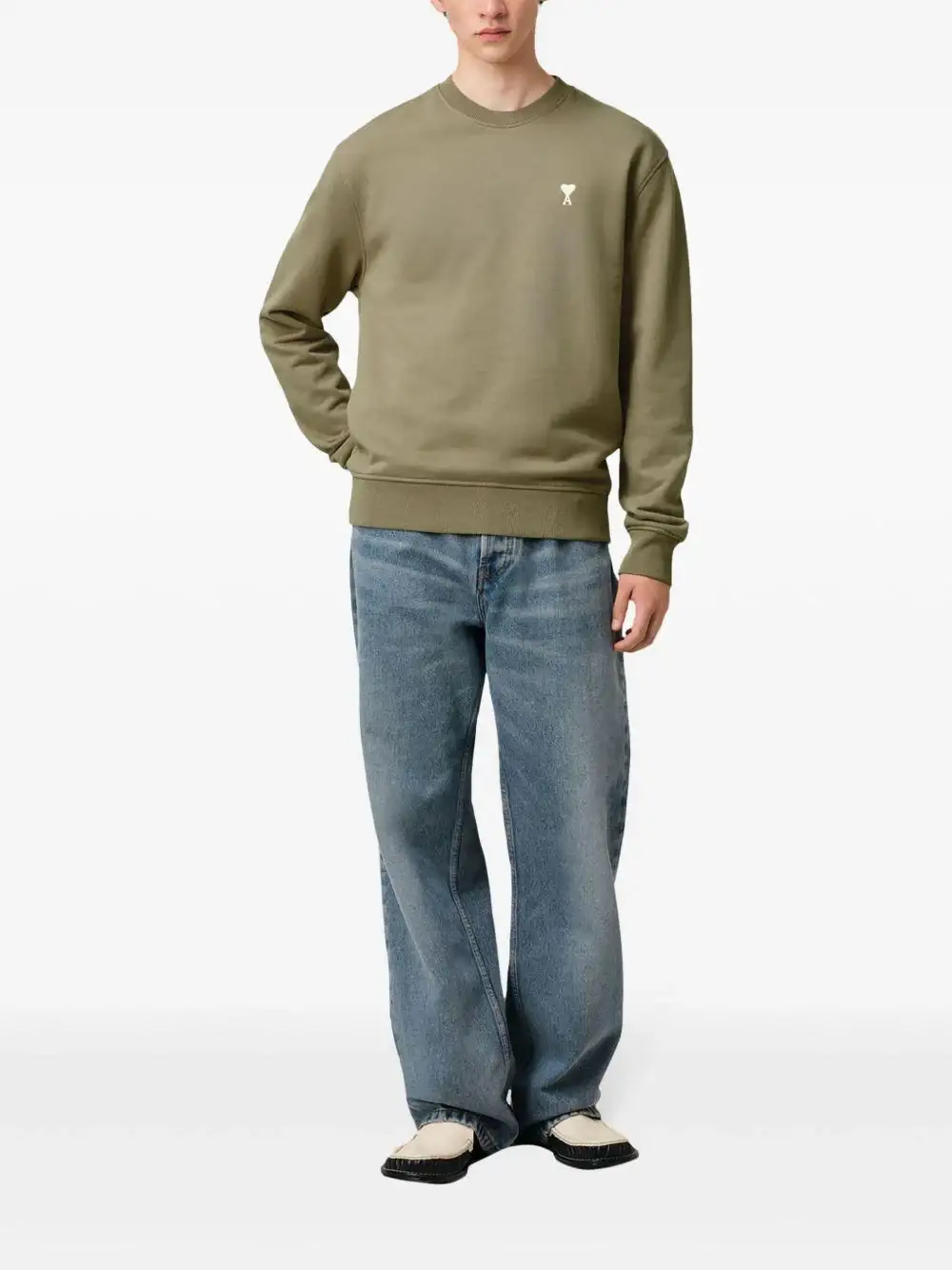 Sudadera Ami Paris Off White Ami de Coeur - Image 7