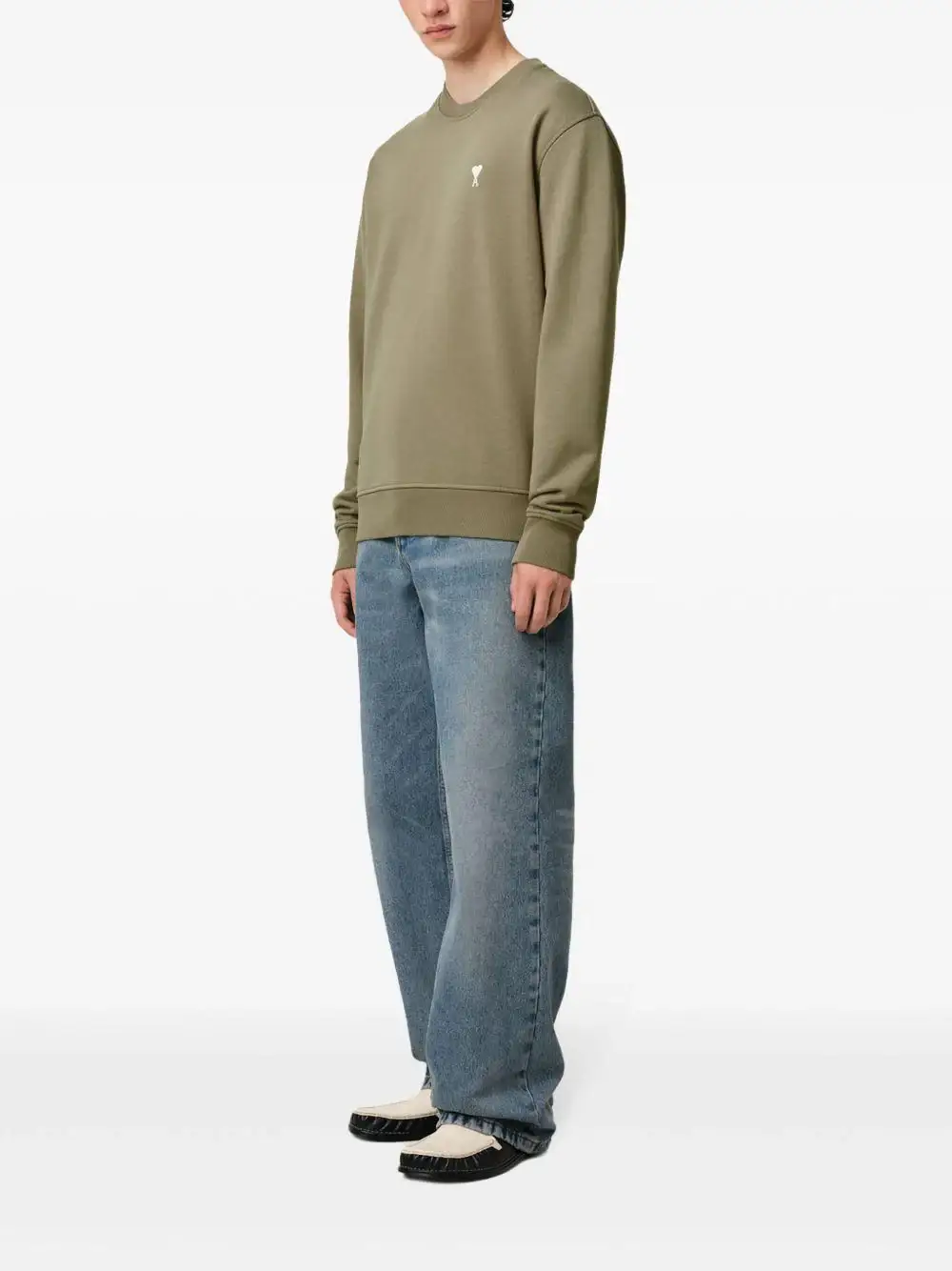 Sudadera Ami Paris Off White Ami de Coeur - Image 9