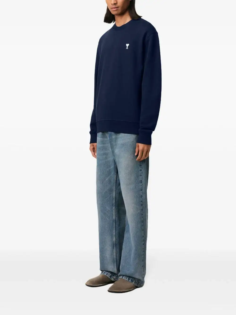 Sudadera Ami Paris Off White Ami de Coeur - Image 8