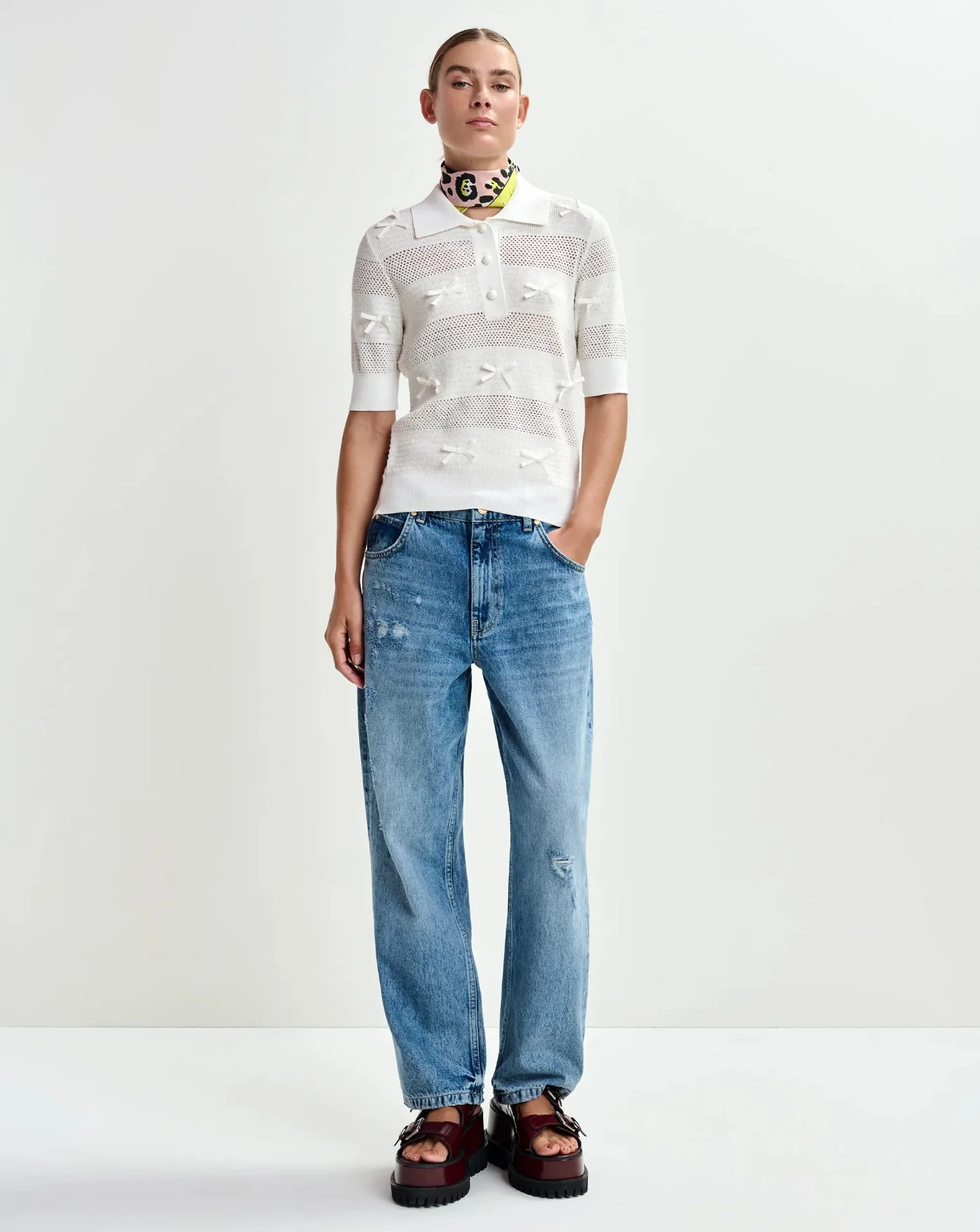 Blusa Essentiel Antwerp Jarts Knit Polo - Image 5