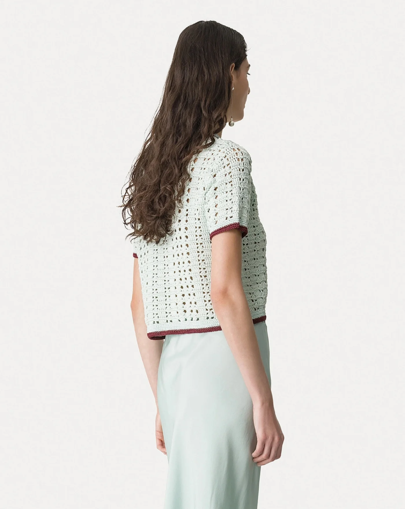Blusa Forte Forte Cable Luxe Handmade Crochet Polo Shirt - Image 3