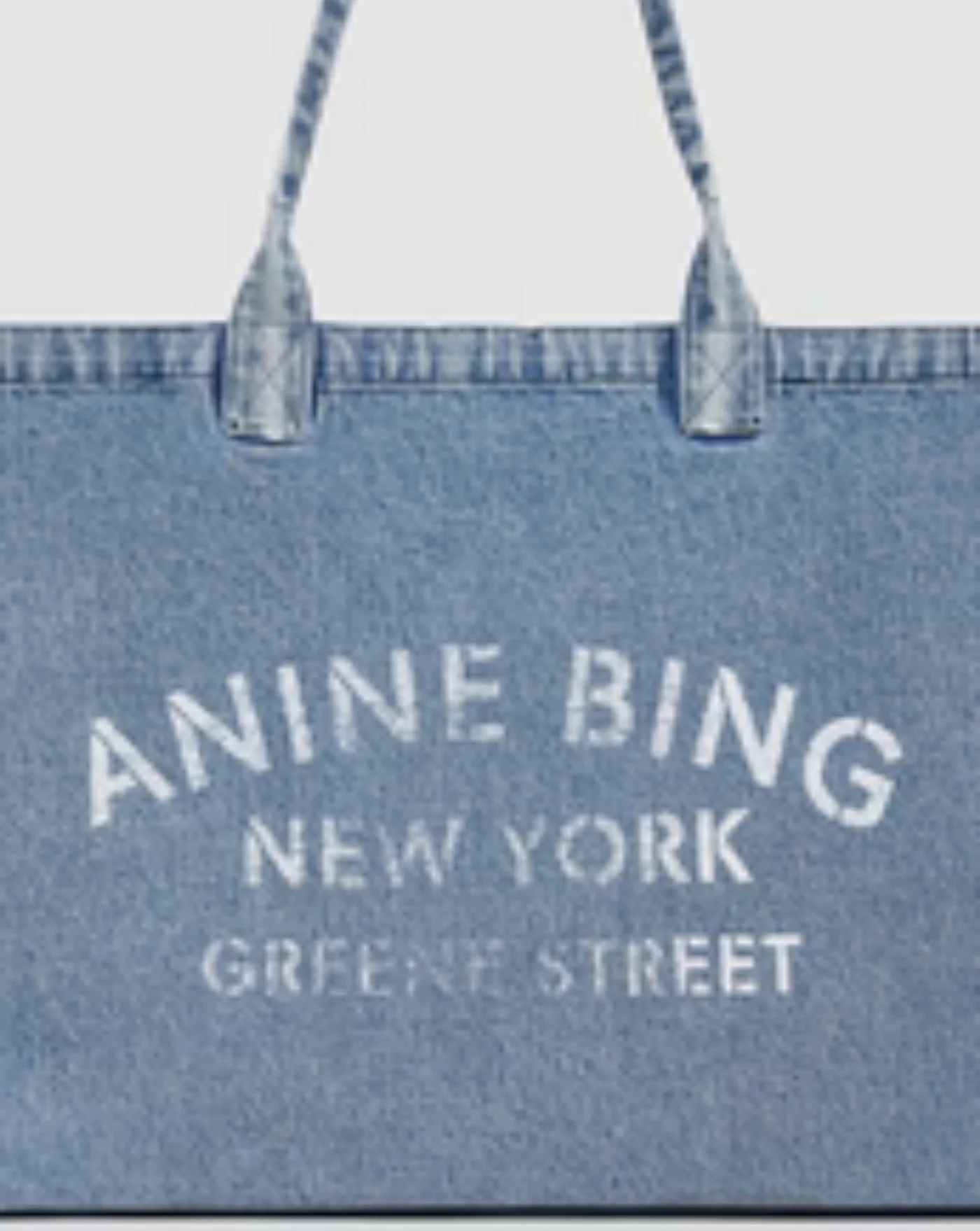 Bolso Anine Bing Leo Denim Tote - Image 4