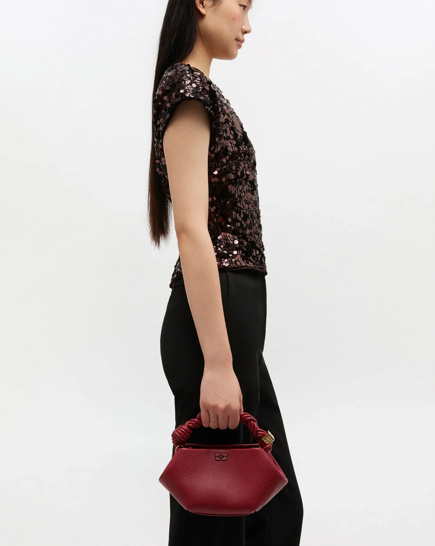 Bolso Ganni Bou Mini Grained - Image 4
