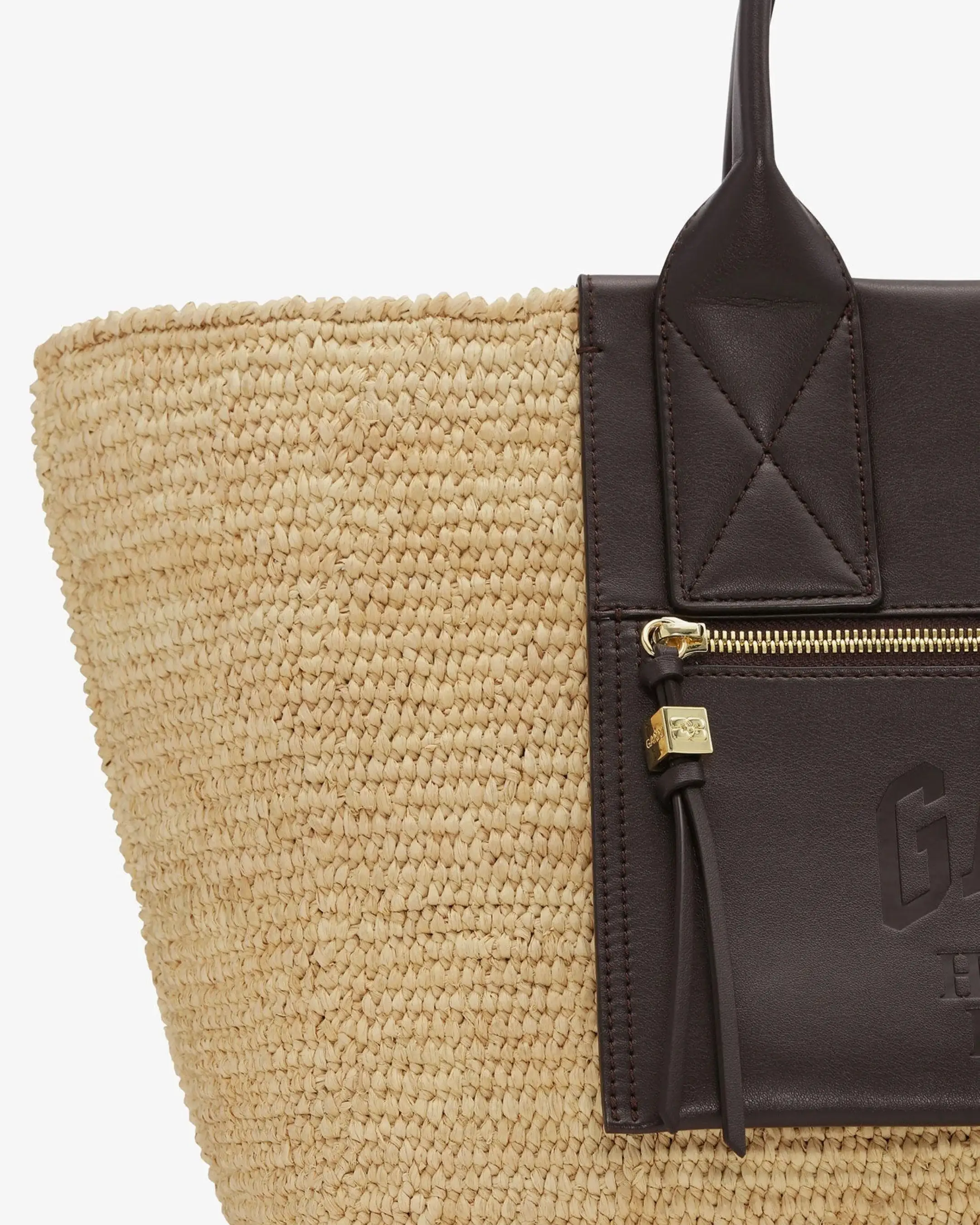 Bolso Ganni Easy Shopper Medium Raffia - Image 12