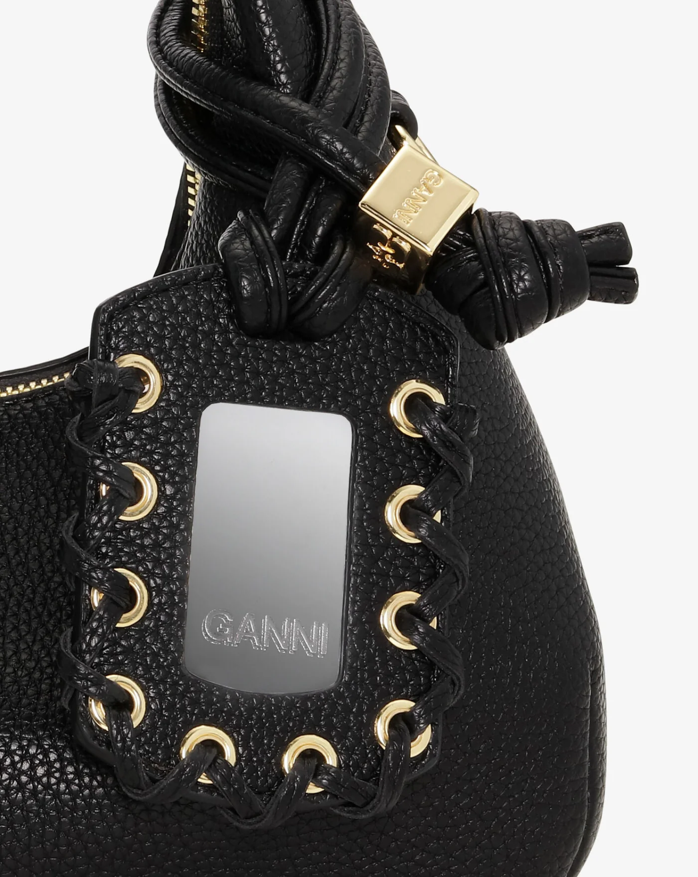 Bolso Ganni Hobo Mini Grained - Image 4