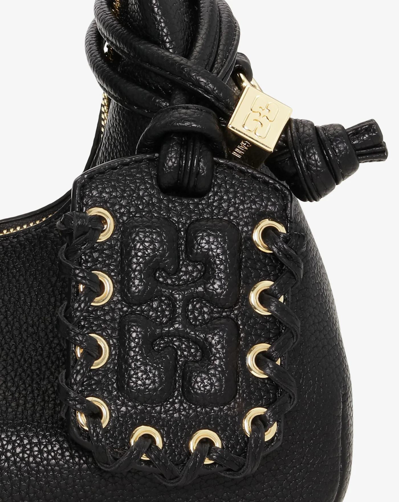 Bolso Ganni Hobo Mini Grained - Image 5