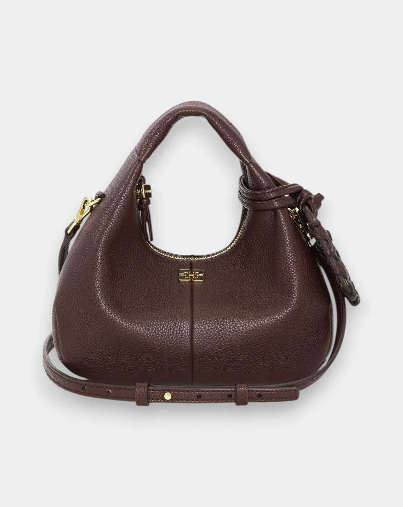 Bolso Ganni Hobo Mini grained