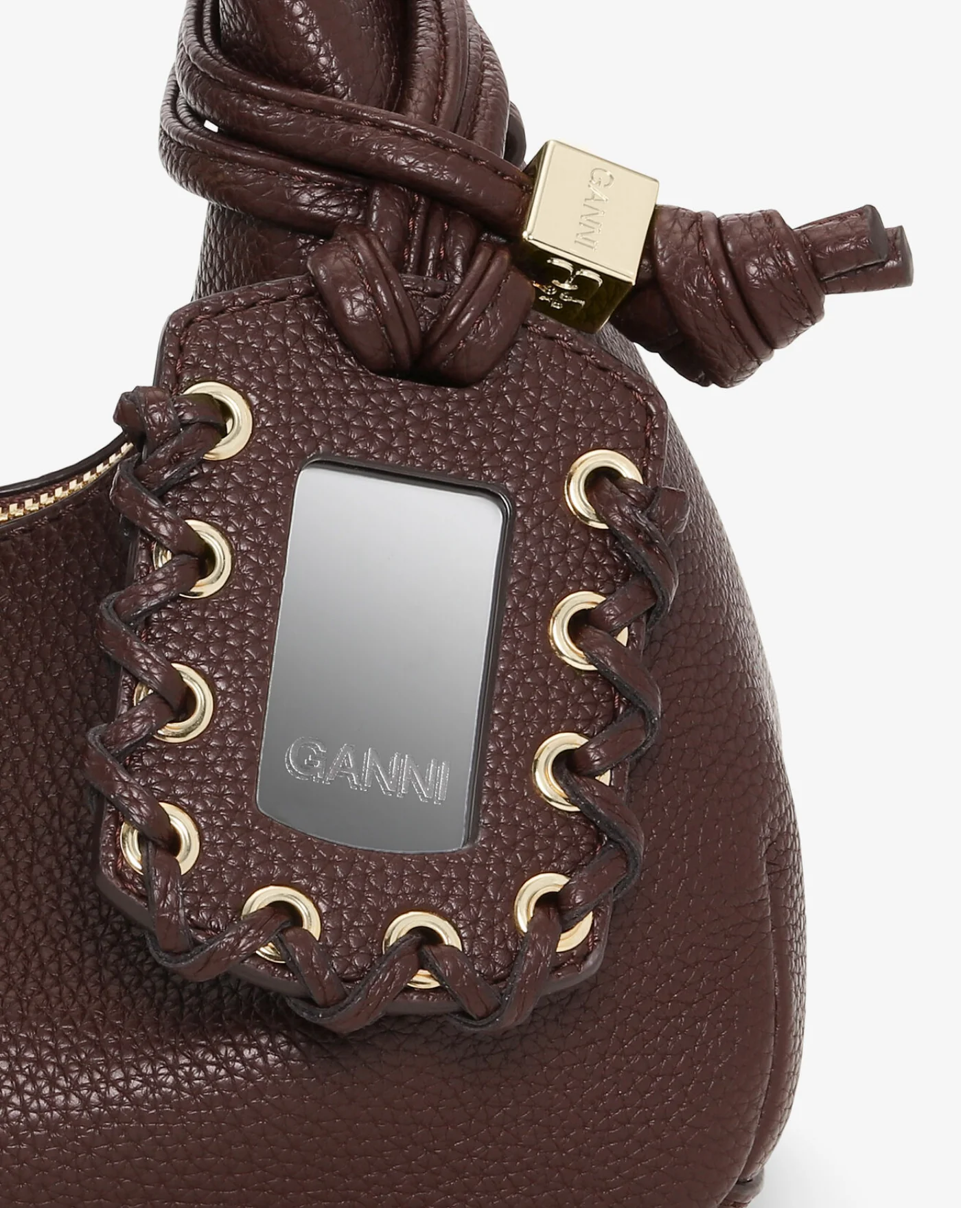 Bolso Ganni Hobo Mini grained - Image 5