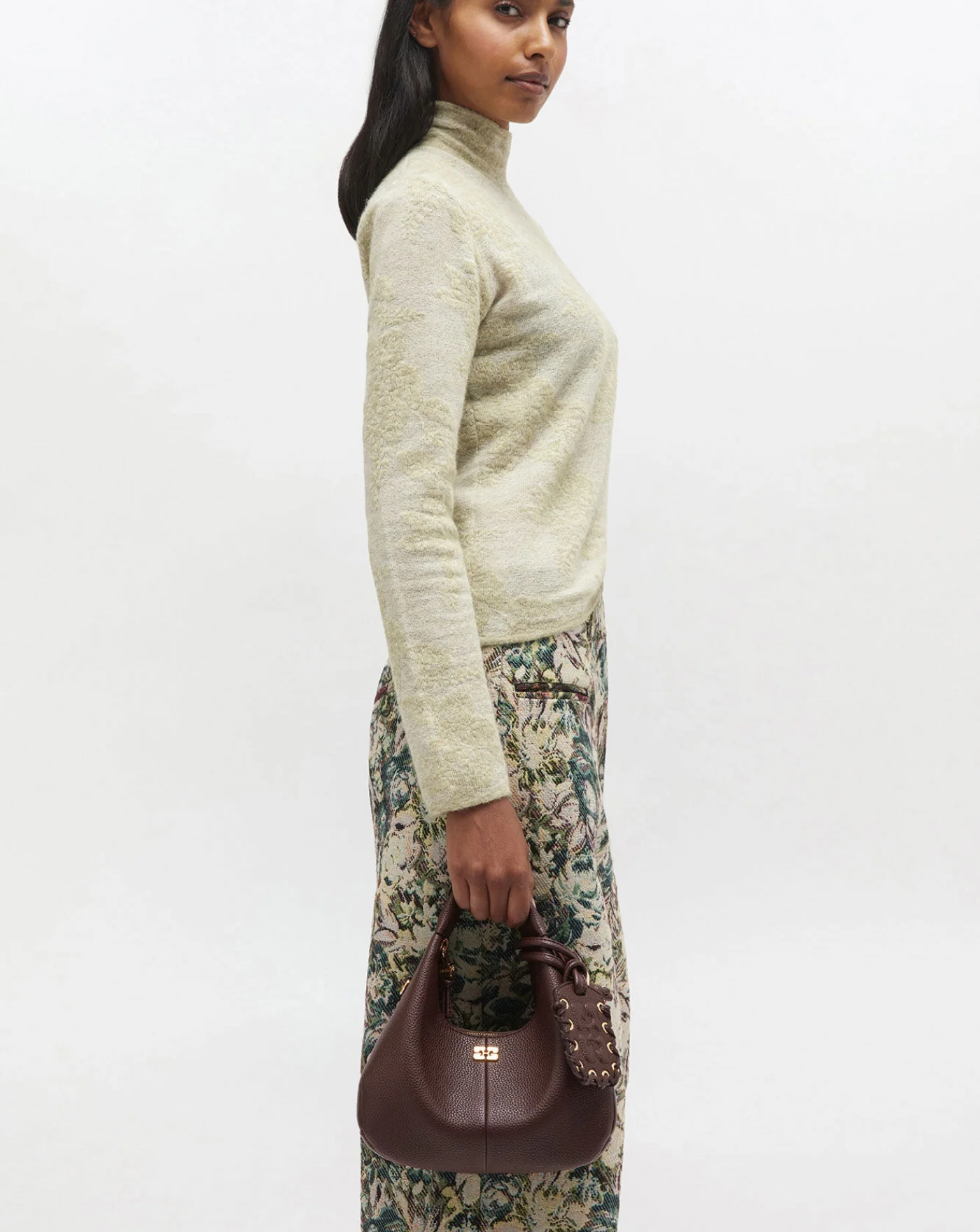 Bolso Ganni Hobo Mini grained - Image 7