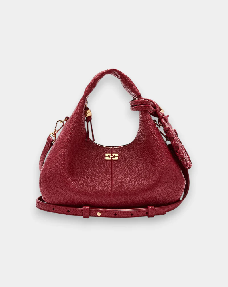 Bolso Ganni Hobo Mini Grained