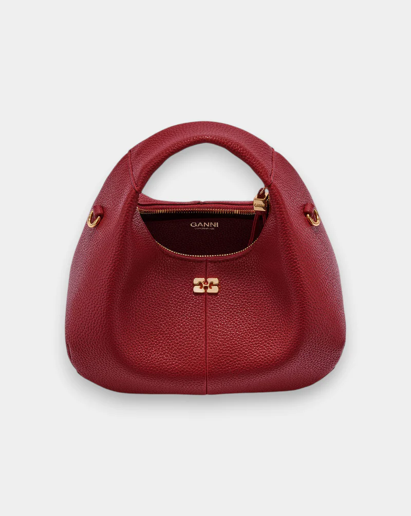 Bolso Ganni Hobo Mini Grained - Image 3