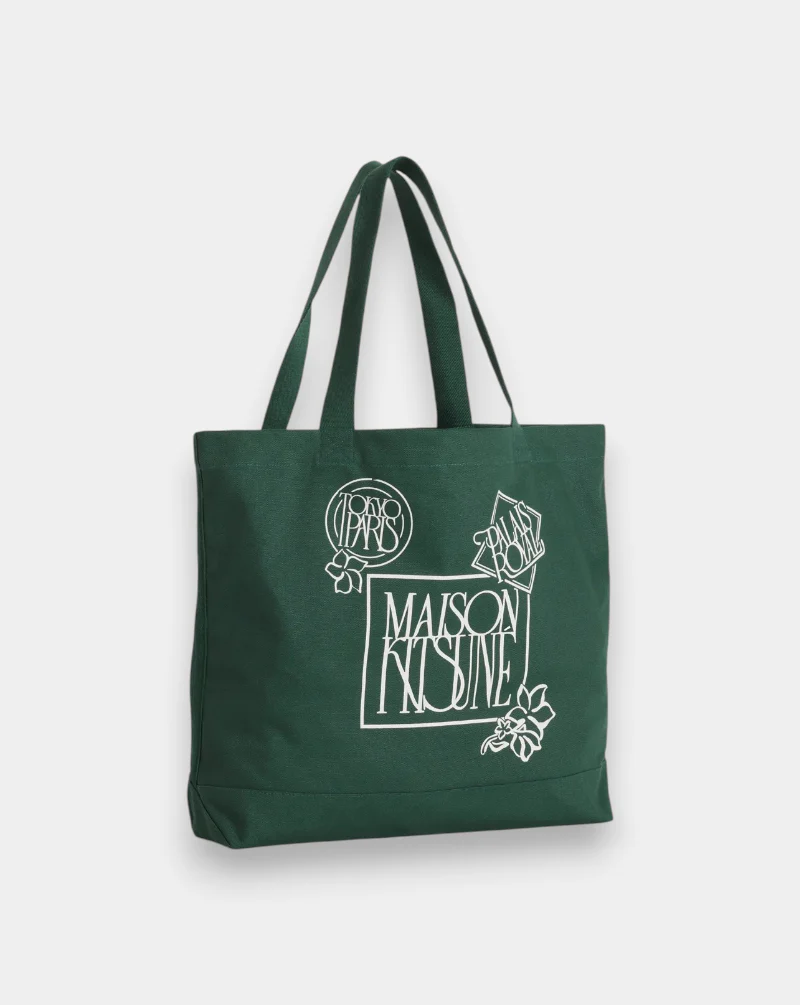 Bolso Maison Kitsune Art Nouveau Stamp Tote - Image 3