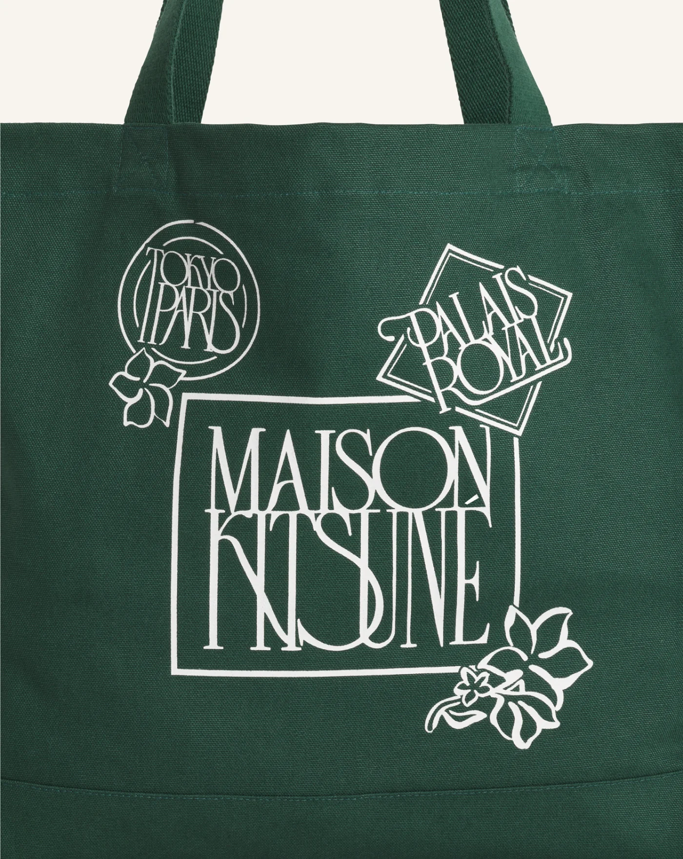 Bolso Maison Kitsune Art Nouveau Stamp Tote - Image 4