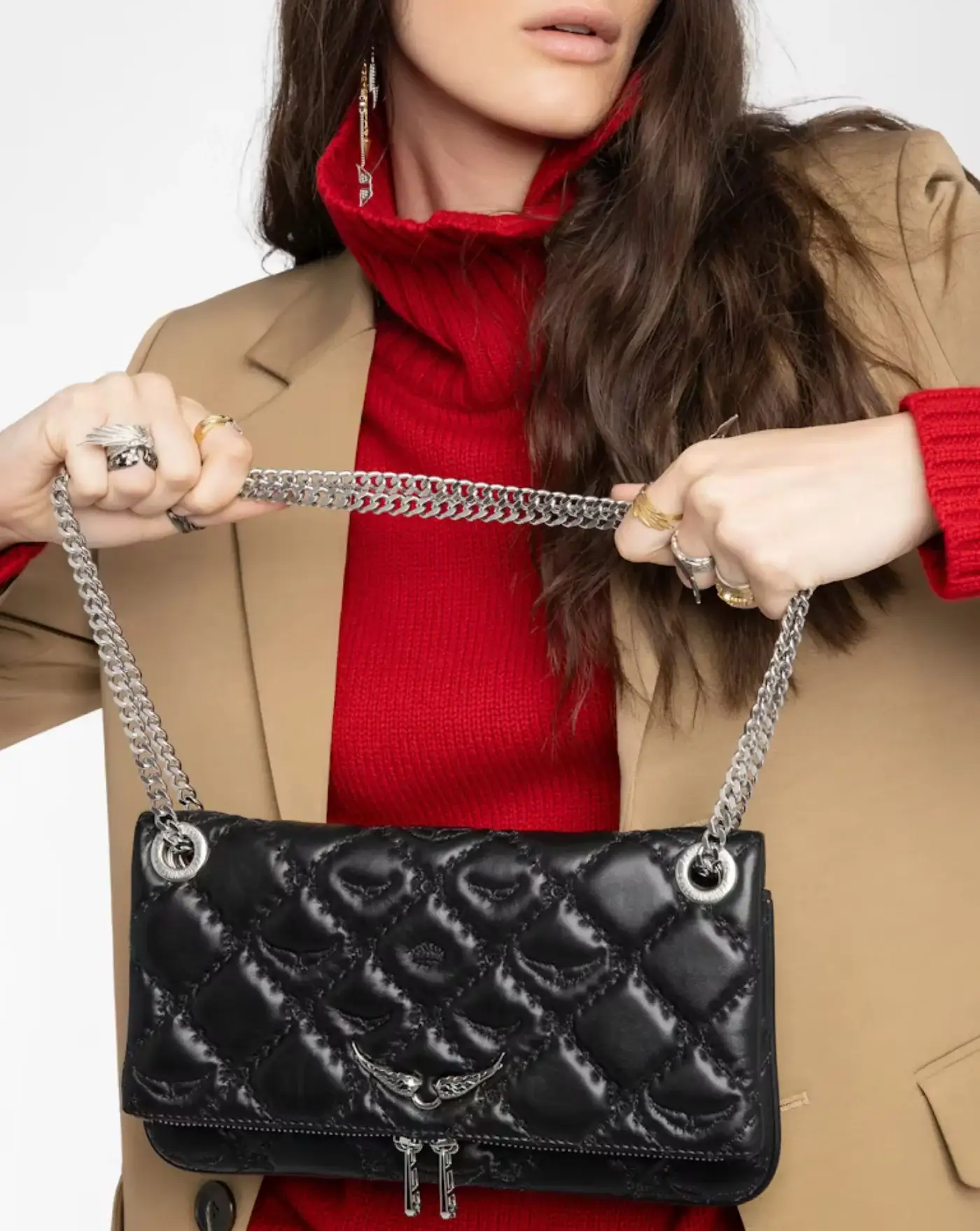 Bolso Zadig & Voltaire Rock II Quilted Monogram - Image 6
