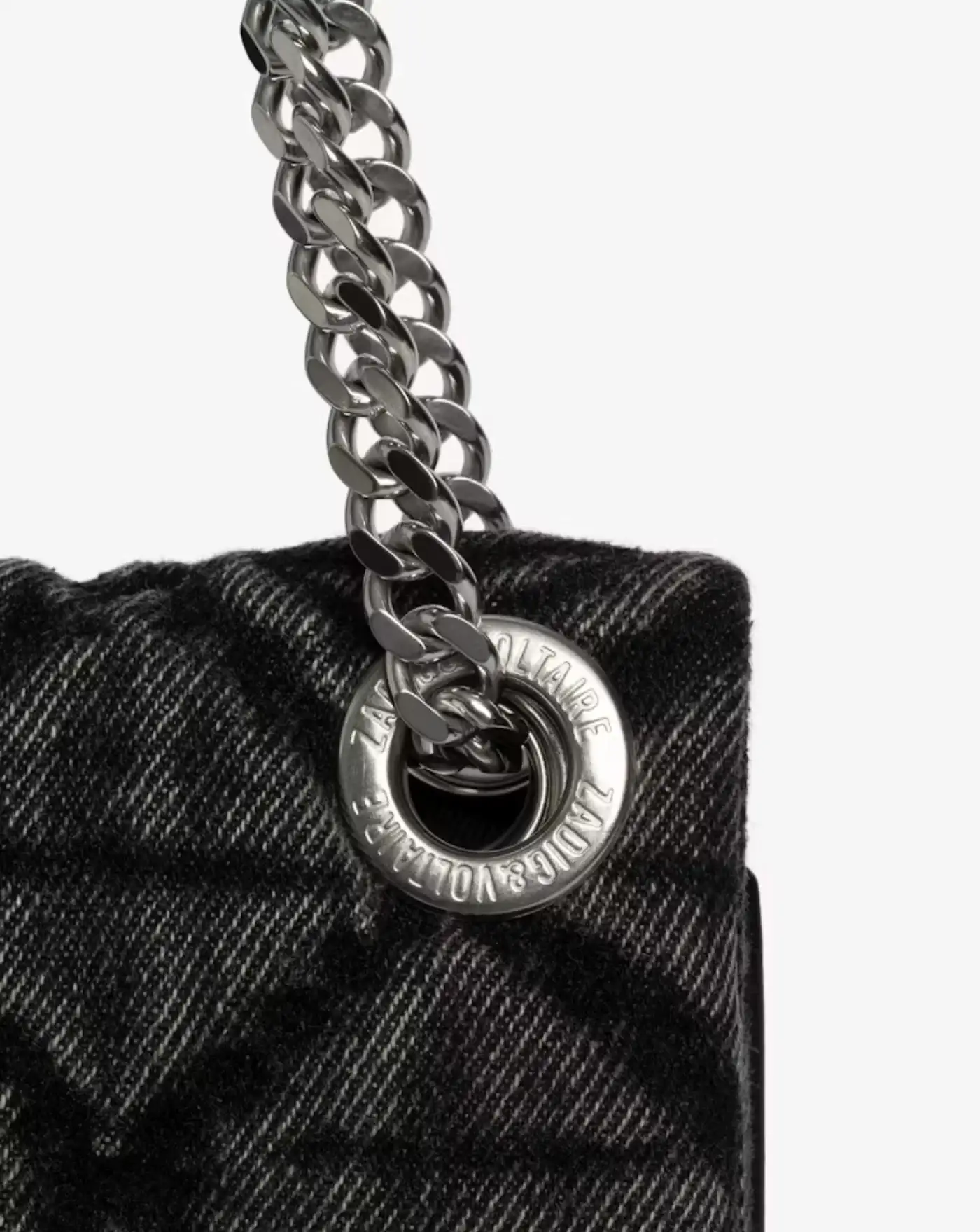 Bolso Zadig & Voltaire Rocky II Denim Monogram - Image 5