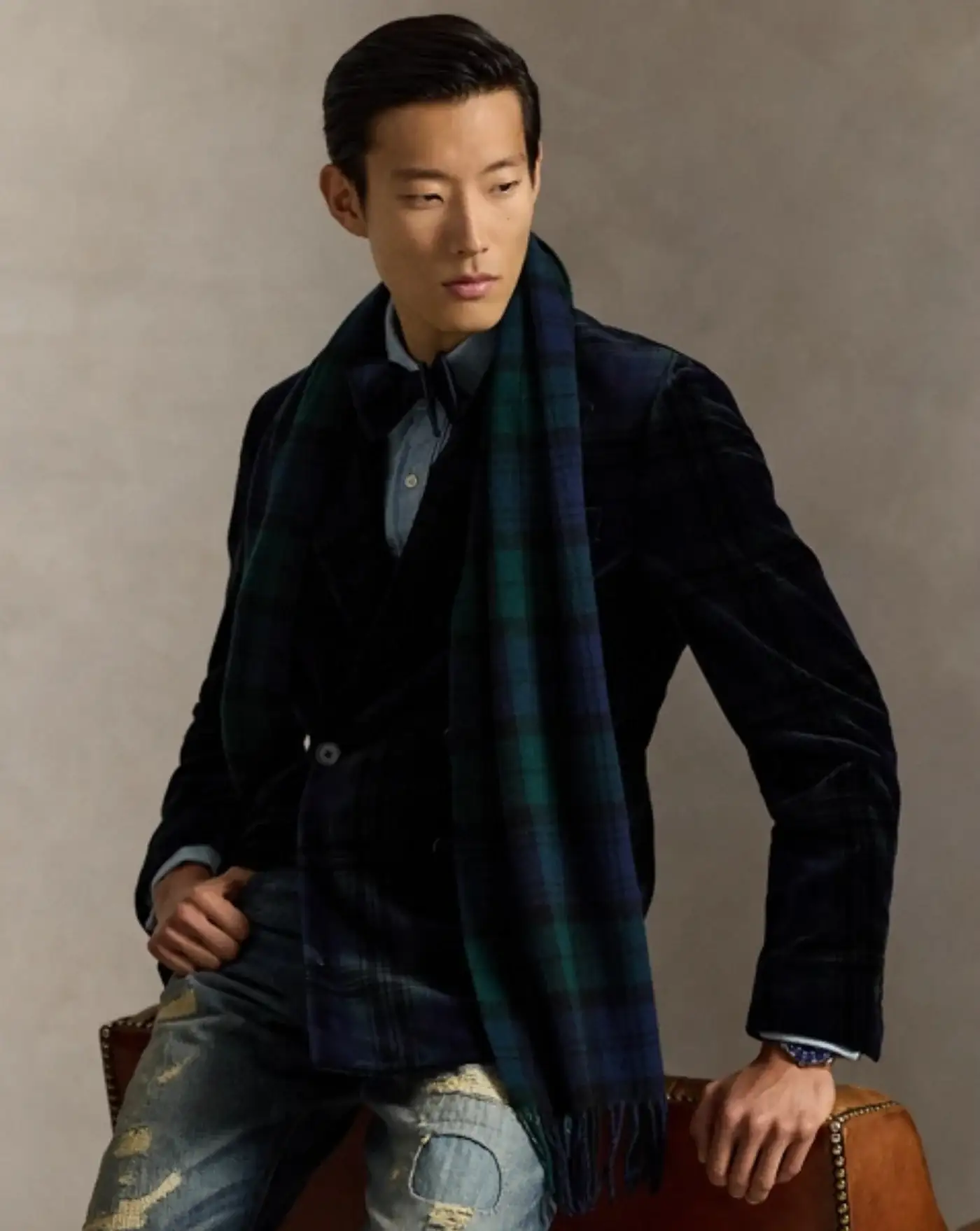 Bufanda Polo Ralph Lauren Cuadros - Image 3