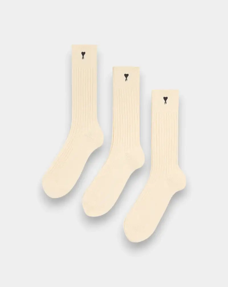 Calcetines Ami Paris Ami de Coeur Pack de 3