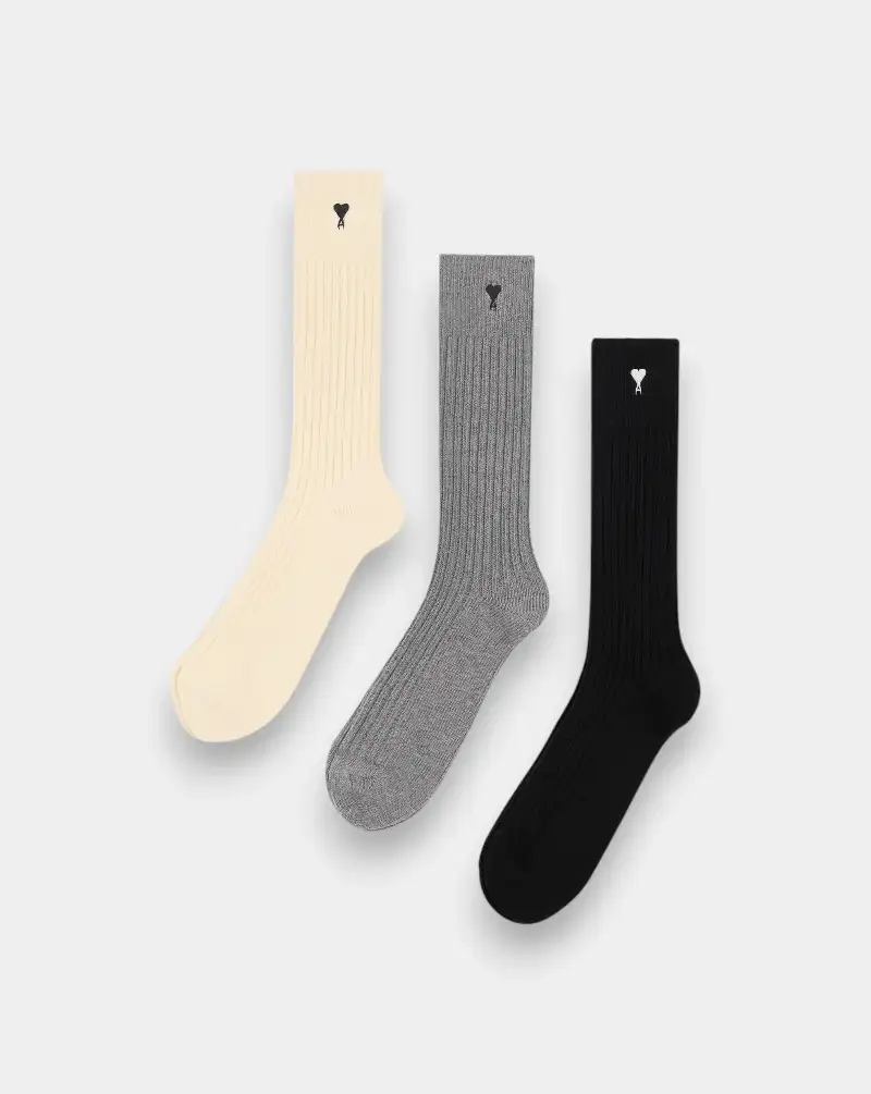 Calcetines Ami Paris Ami de Coeur Pack de 3