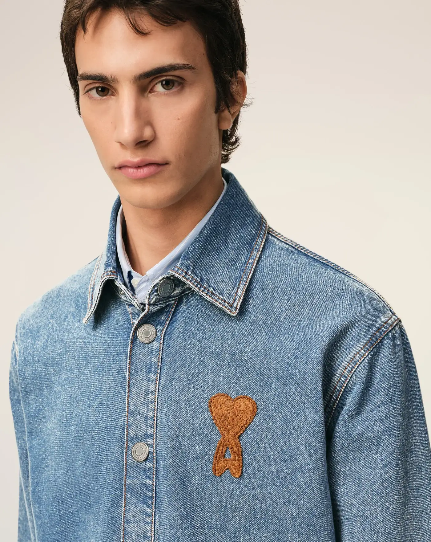 Camisa Ami Paris Denim - Image 4