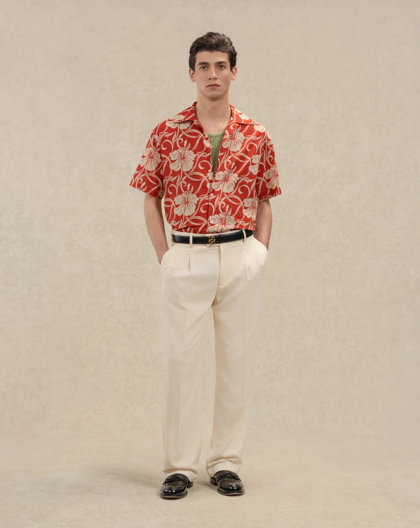 Camisa Drole de Monsieur Hibiscus Monograme - Image 3