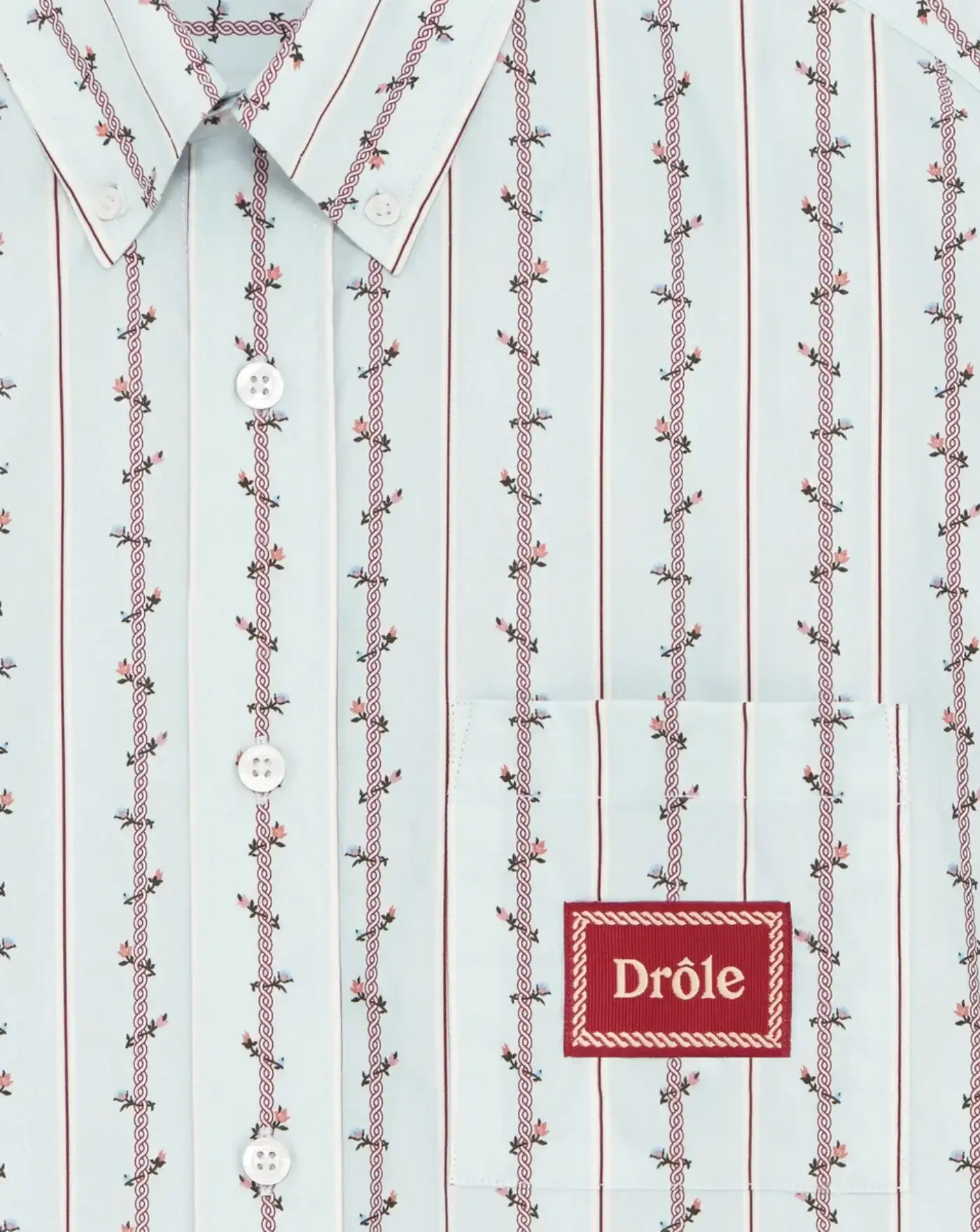 Camisa Drole de Monsieur La Chemise Fleurs Tressees - Image 4