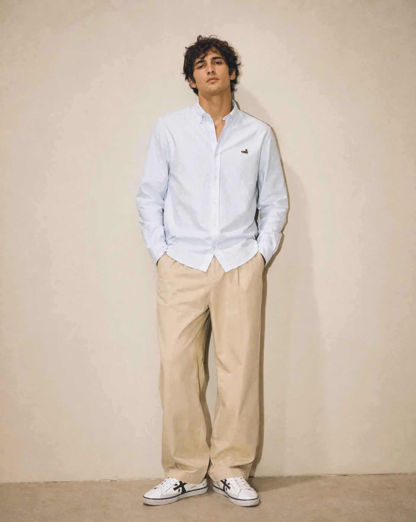Camisa Edmmond Duck Striped Shirt - Image 3