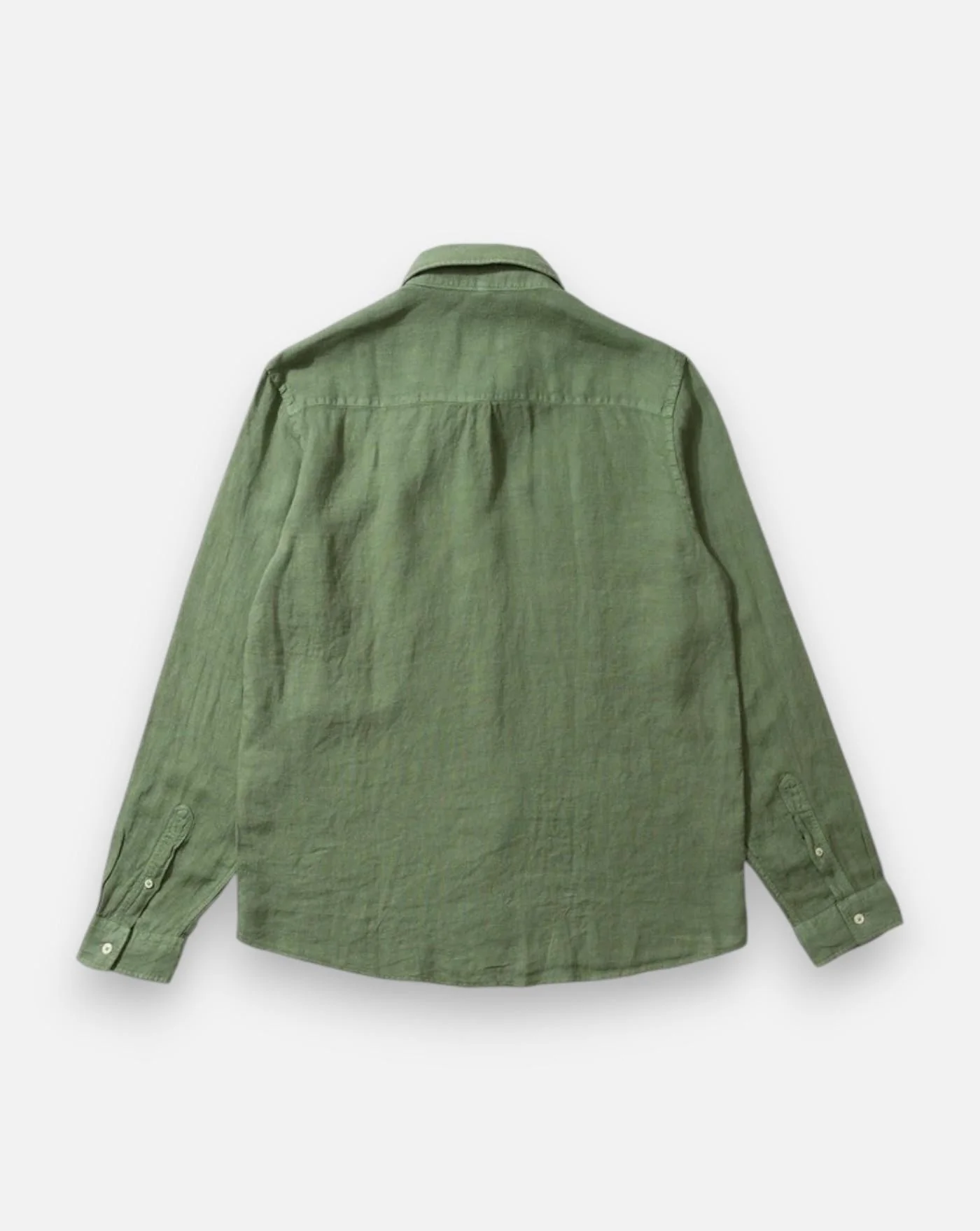 Camisa Edmmond linen shirt khaki - Image 2