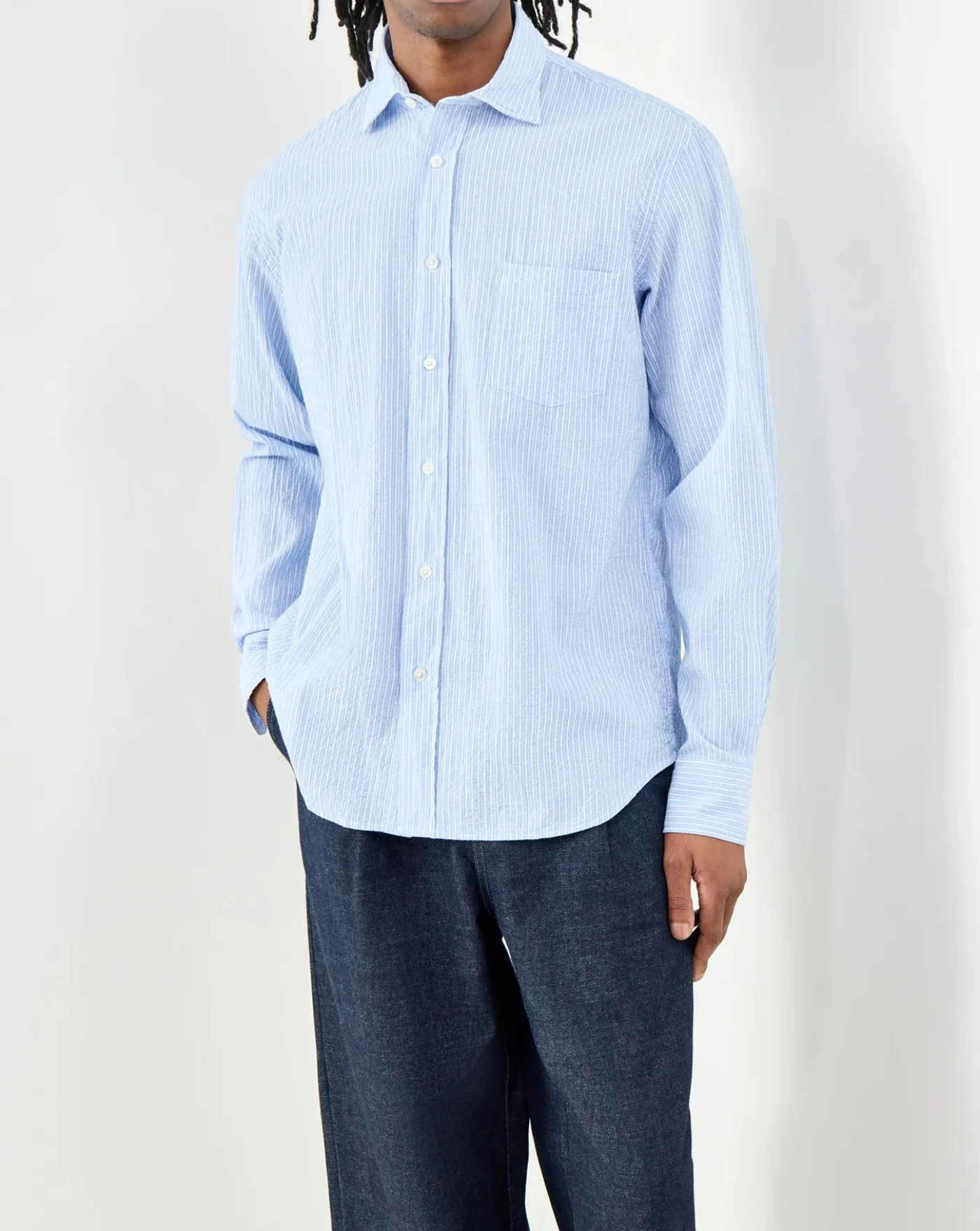 Camisa Hartford Striped Cotton Shirt - Image 4