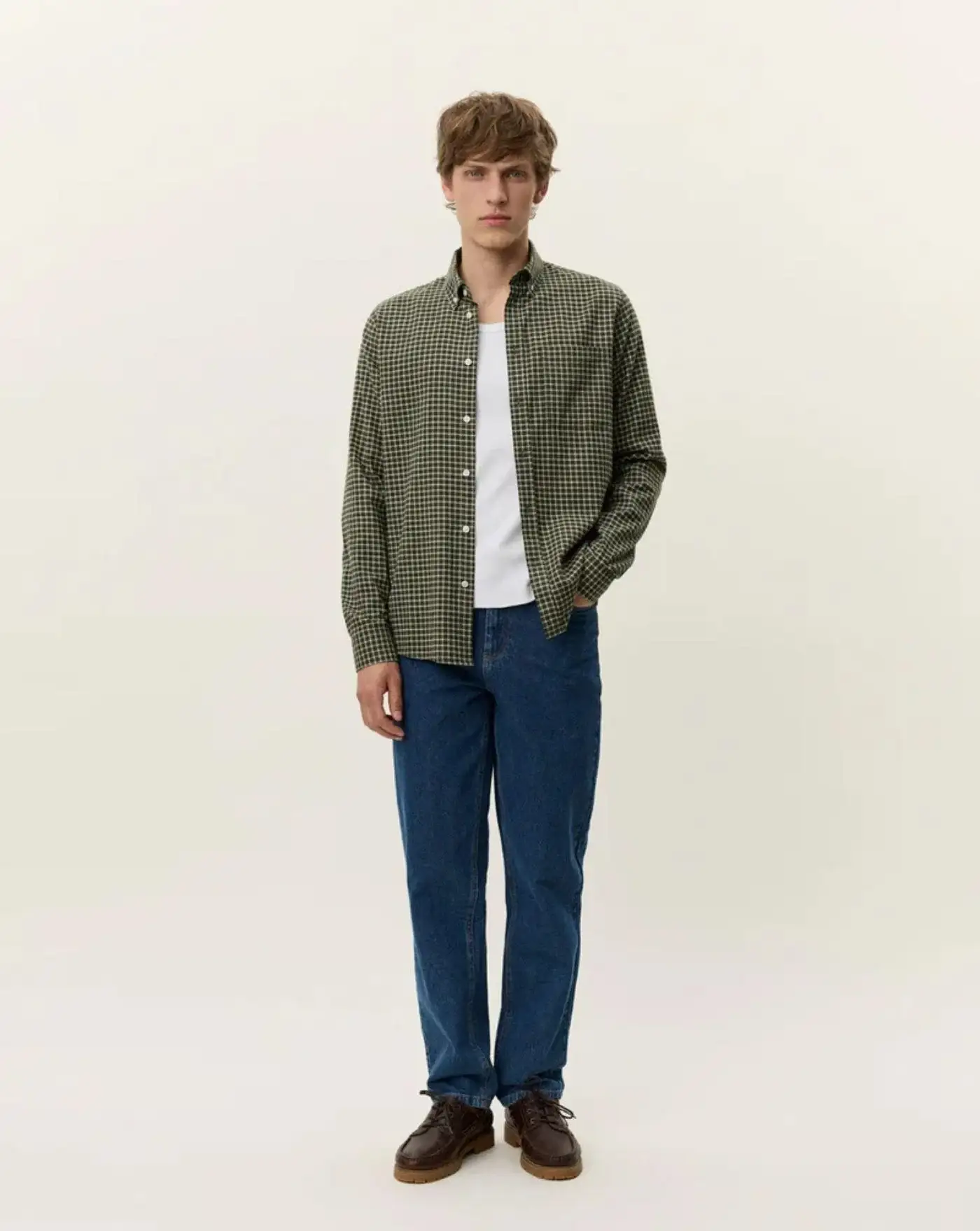 Camisa Les Deux Konrad Check Flannel Shirt - Image 5