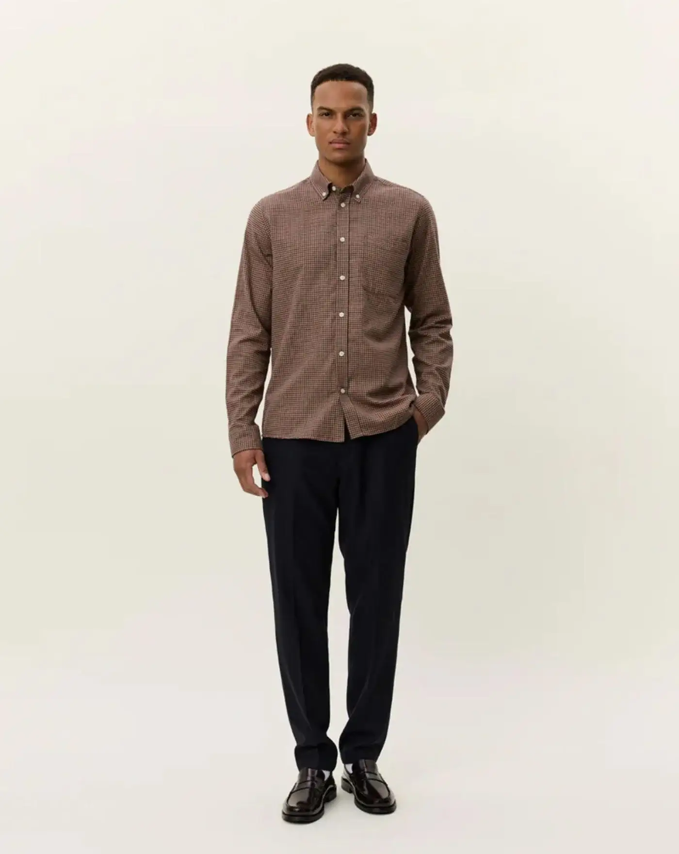 Camisa Les Deux Konrad Check Flannel Shirt - Image 5