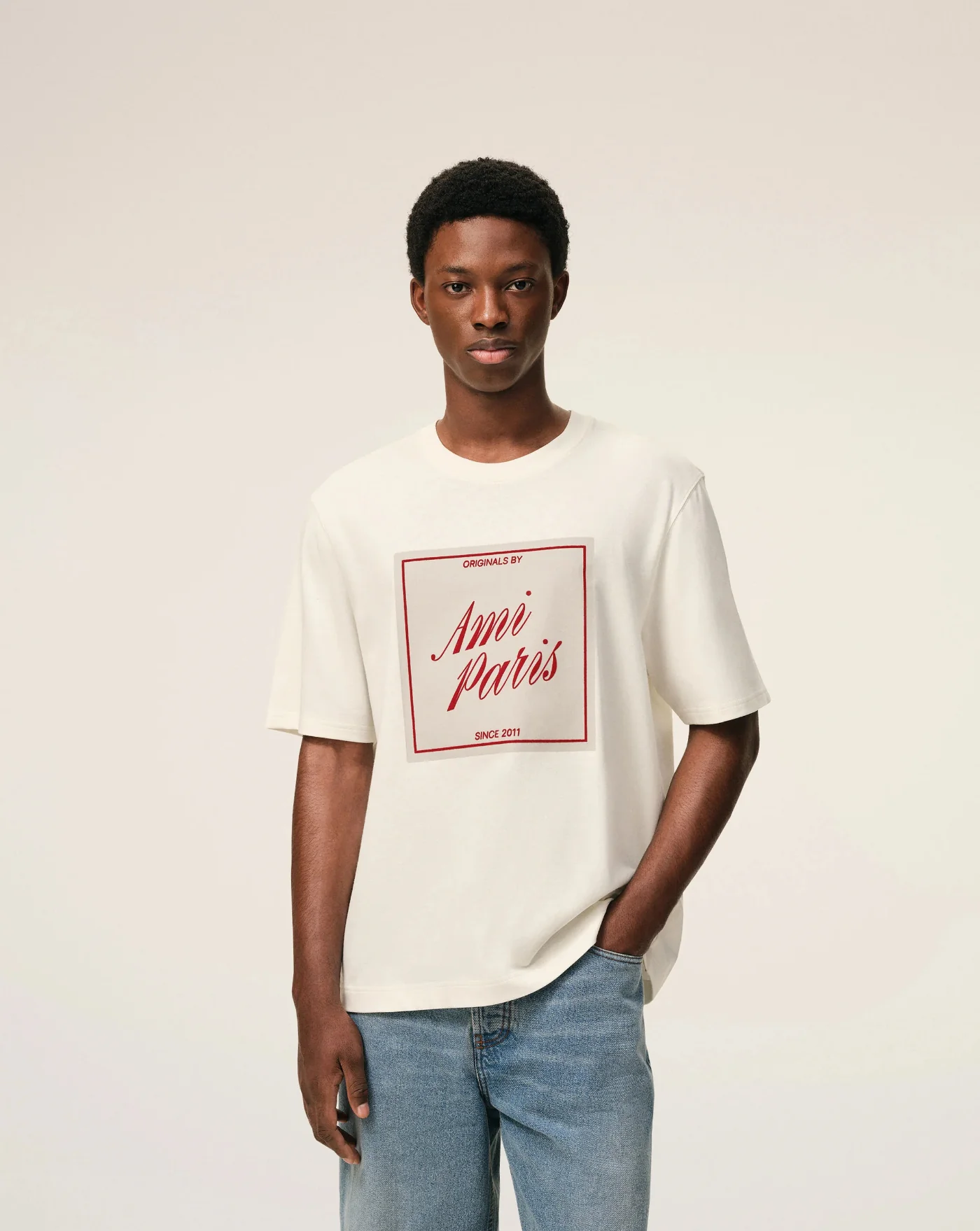 Camiseta Ami Paris Heritage Print T-shirt - Image 2