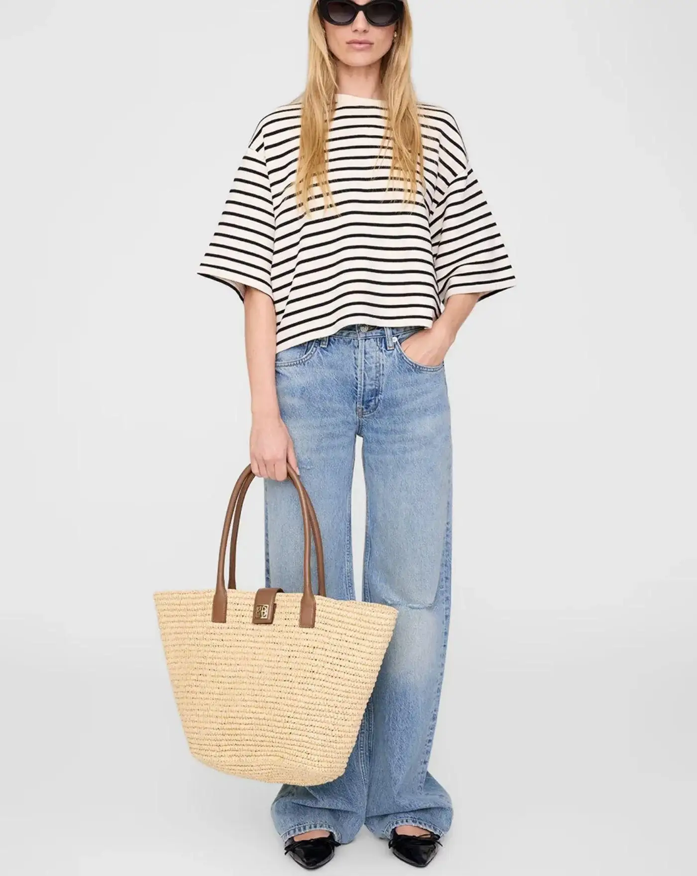 Camiseta Anine Bing Myers Cropped Tee - Image 6