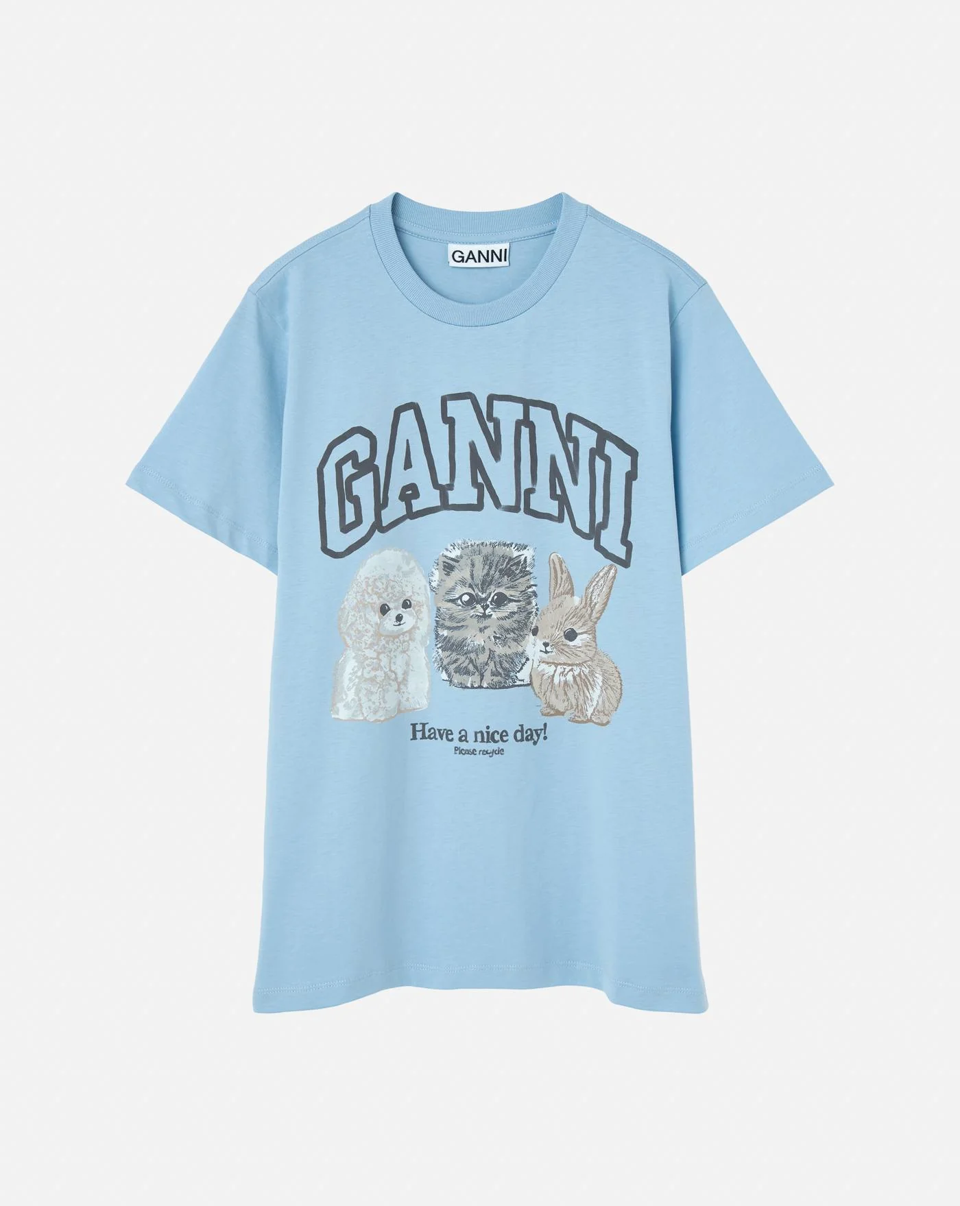 Camiseta Ganni Animals