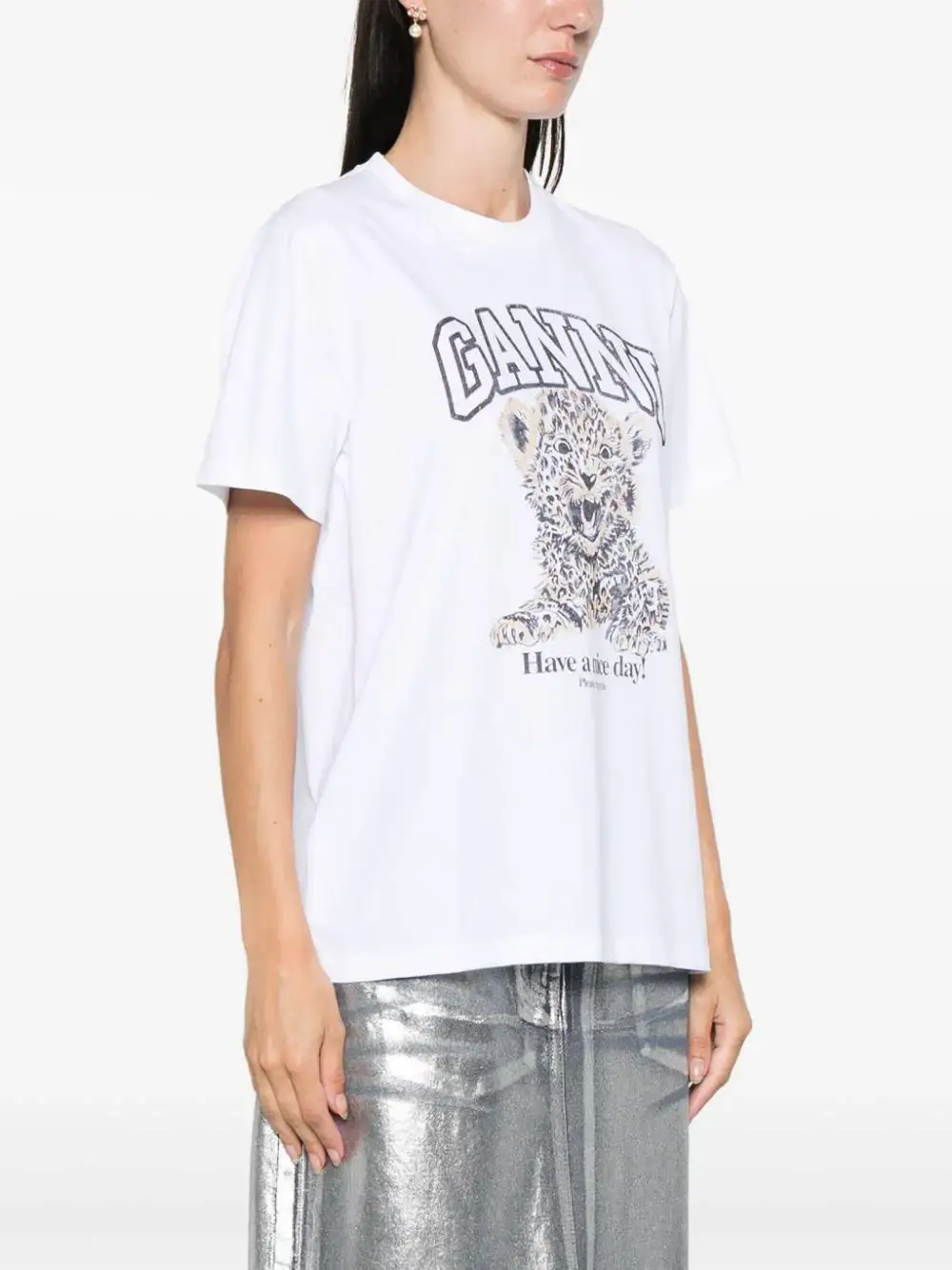 Camiseta Ganni Leopard - Image 10
