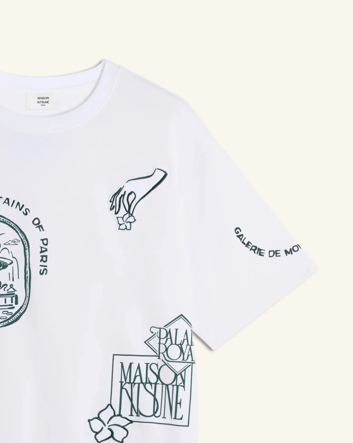Camiseta Maison Kitsune Art Nouveau Stamps - Image 3