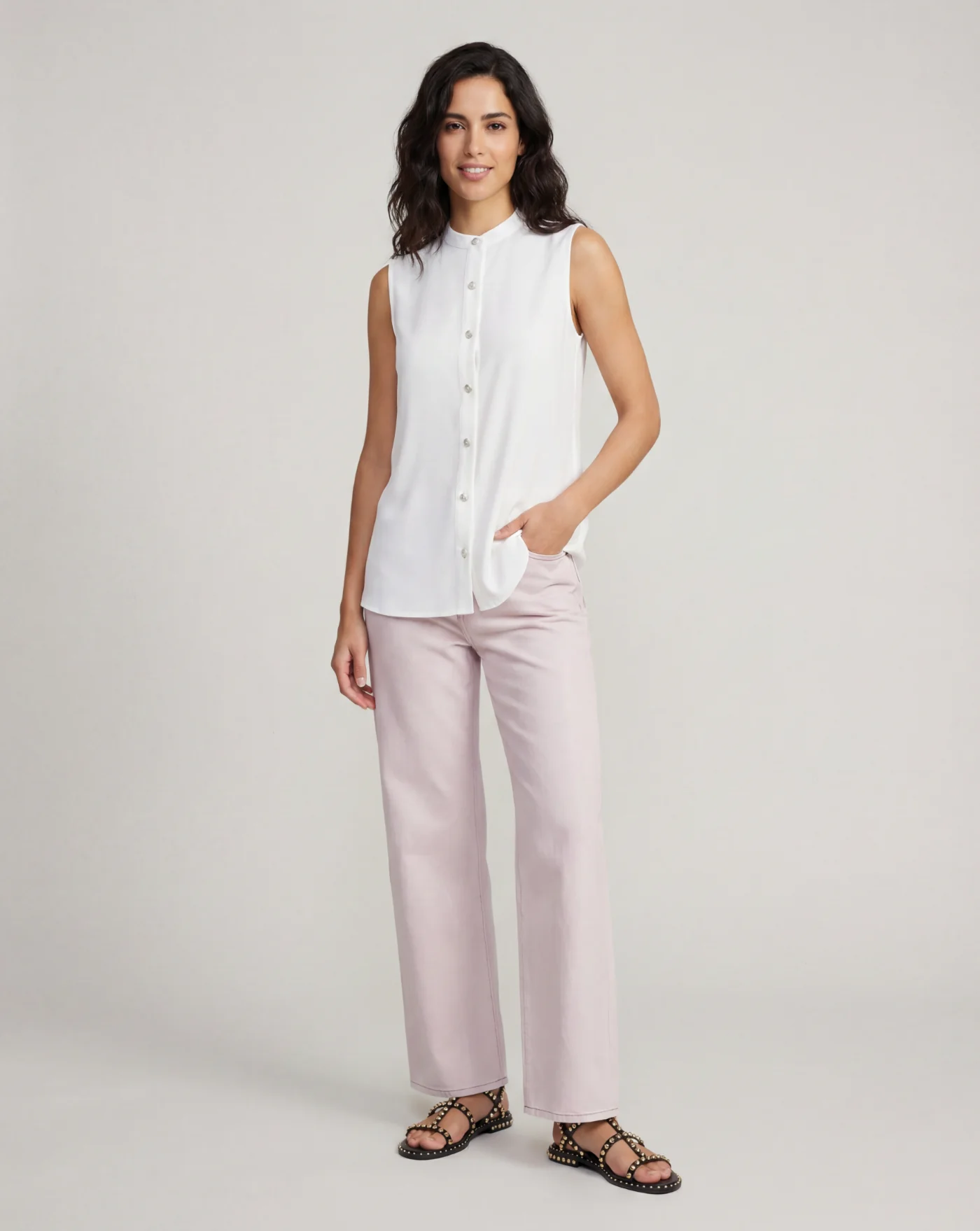 Camiseta Rrd Oxford Sleeveless Women Shirt - Image 2