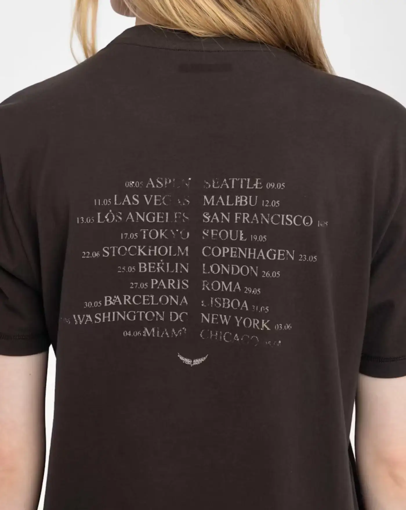 Camiseta Zadig & Voltaire Edwin Hc Concert Wild Strass - Image 2