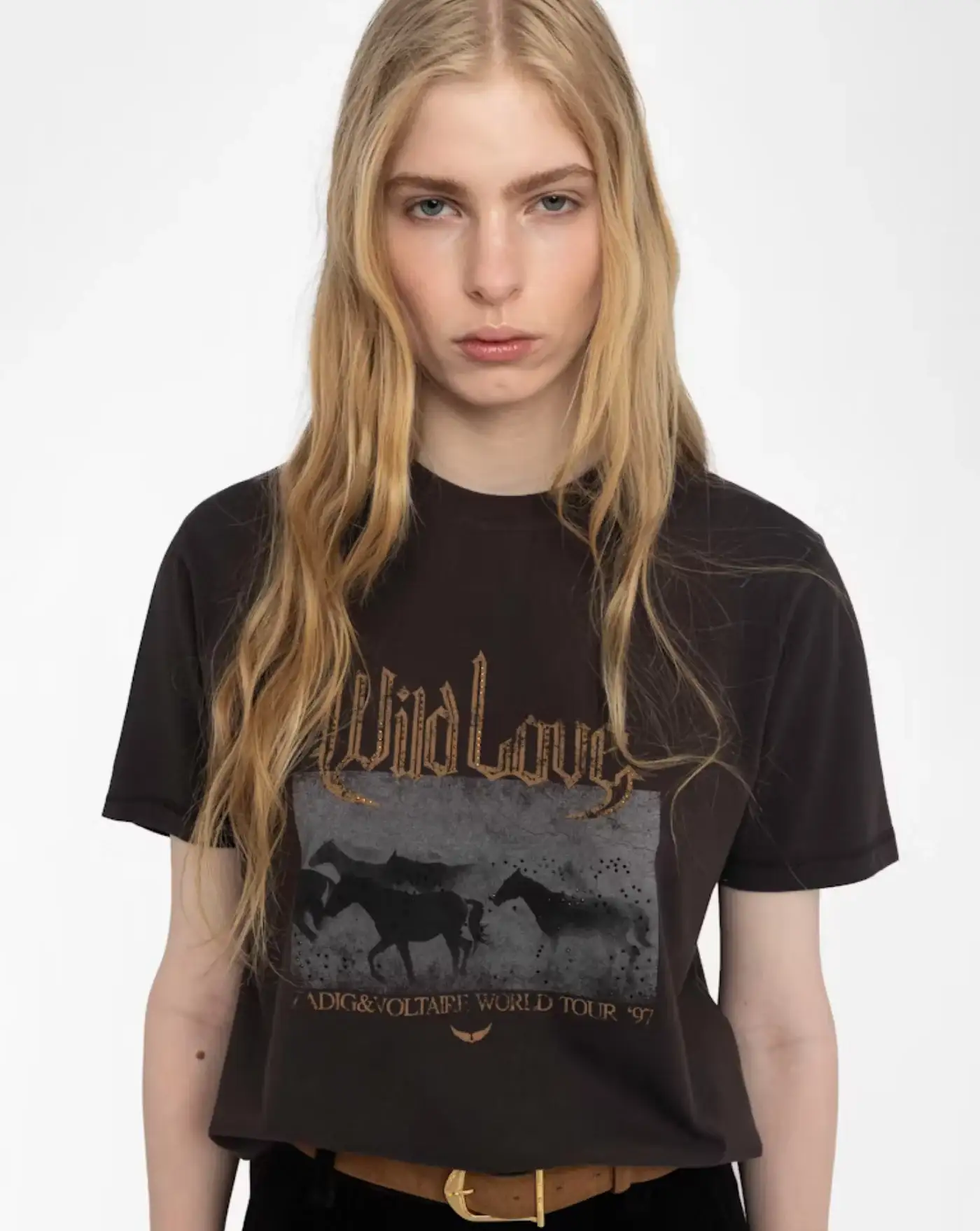 Camiseta Zadig & Voltaire Edwin Hc Concert Wild Strass - Image 6