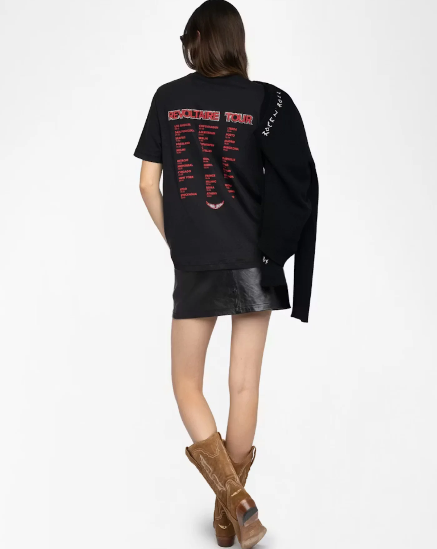 Camiseta Zadig & Voltaire Edwin Hc Heart Wings Strass - Image 3