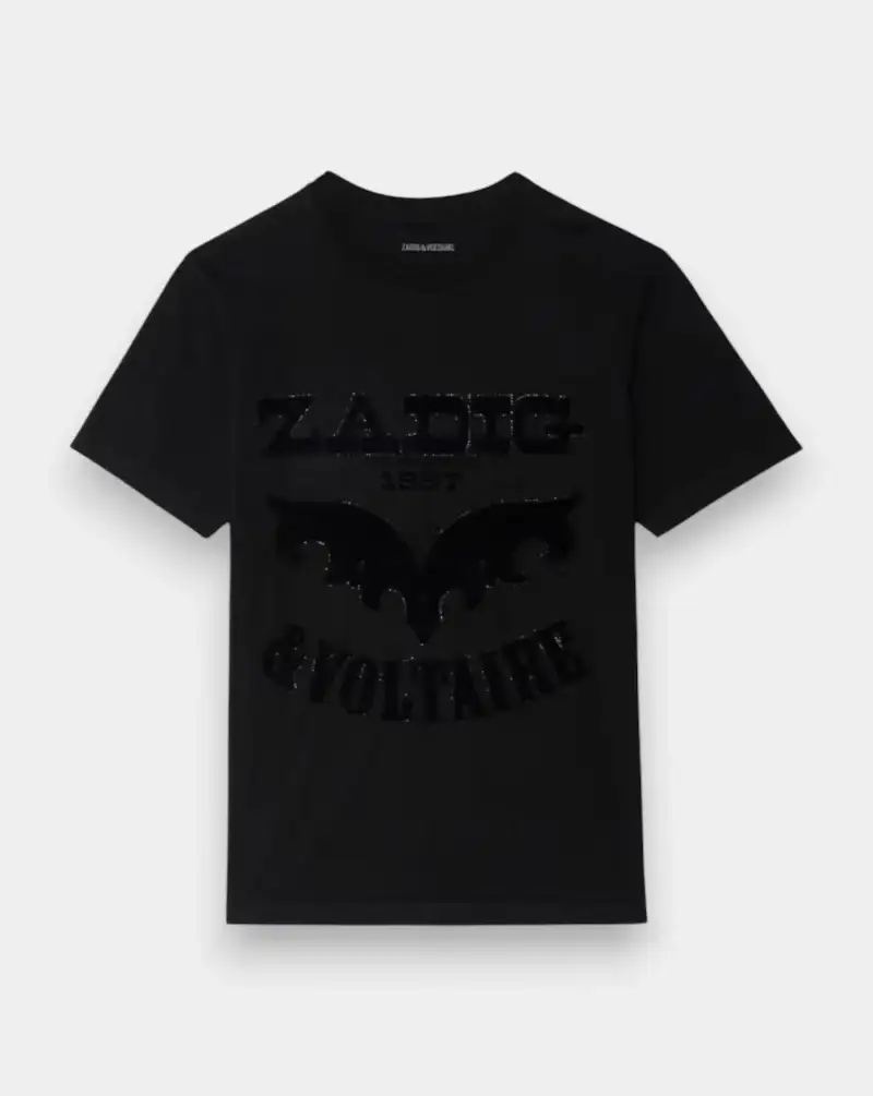 Camiseta Zadig & Voltaire Edwin Hc Voltaire Flock Strass