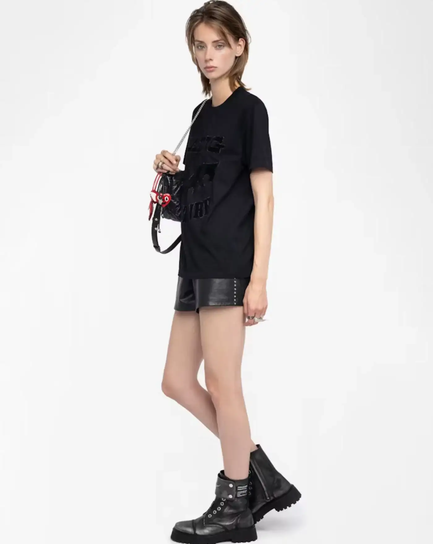 Camiseta Zadig & Voltaire Edwin Hc Voltaire Flock Strass - Image 5