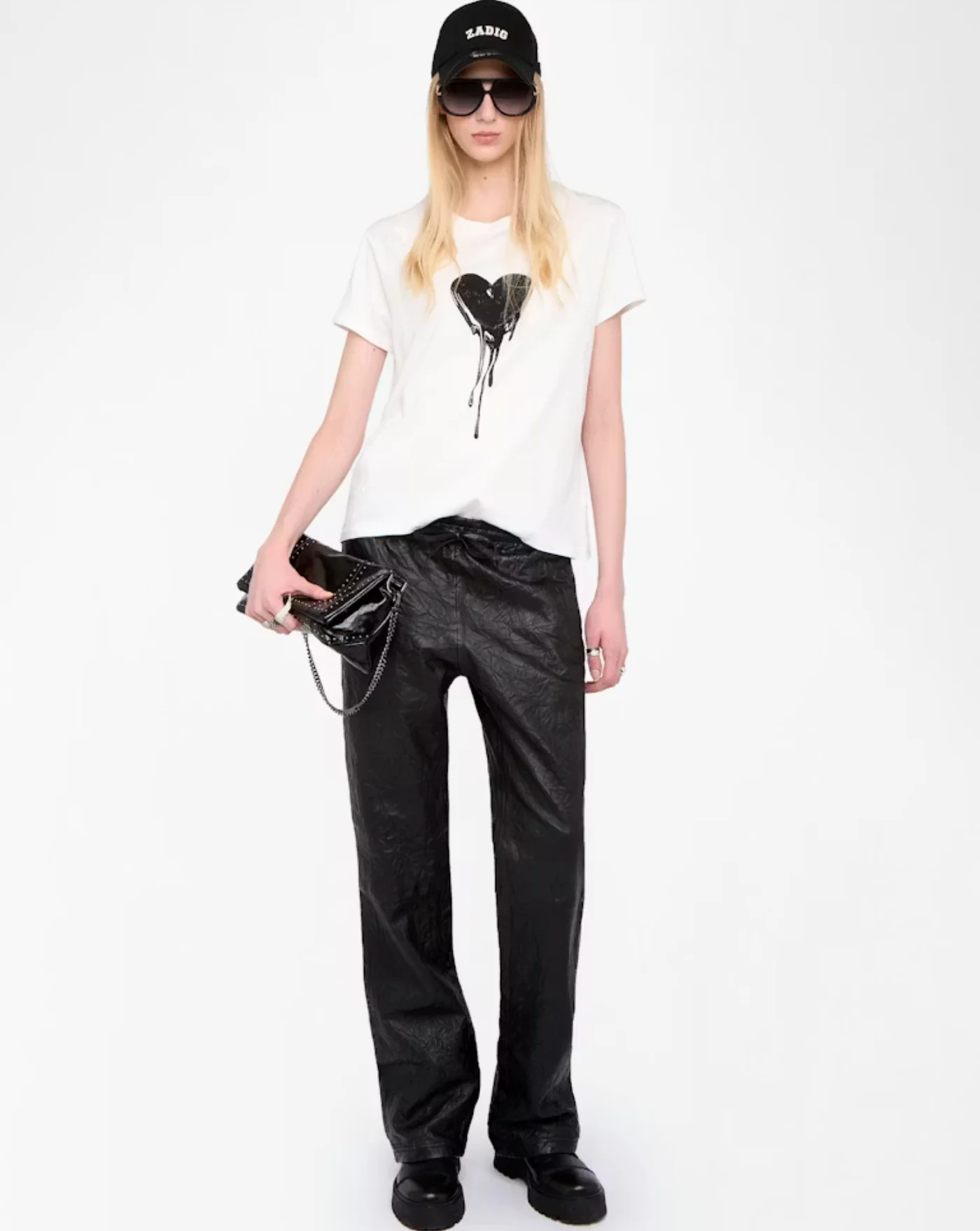 Camiseta Zadig & Voltaire Walk Hc Flowing Heart Strass - Image 2