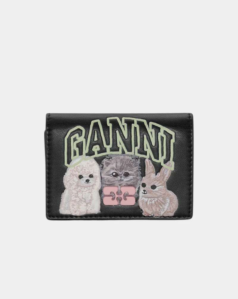 Cartera Ganni Bou Animals